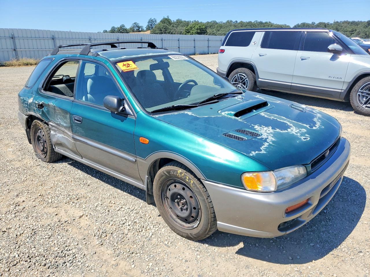 1997 Subaru Impreza Outback Green vin: JF1GF485XVH806365