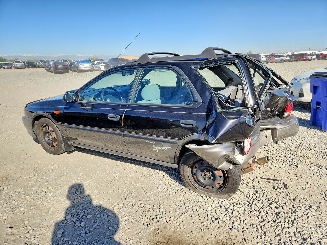 1998 Subaru Impreza Outback Black vin: JF1GF485XWG810651