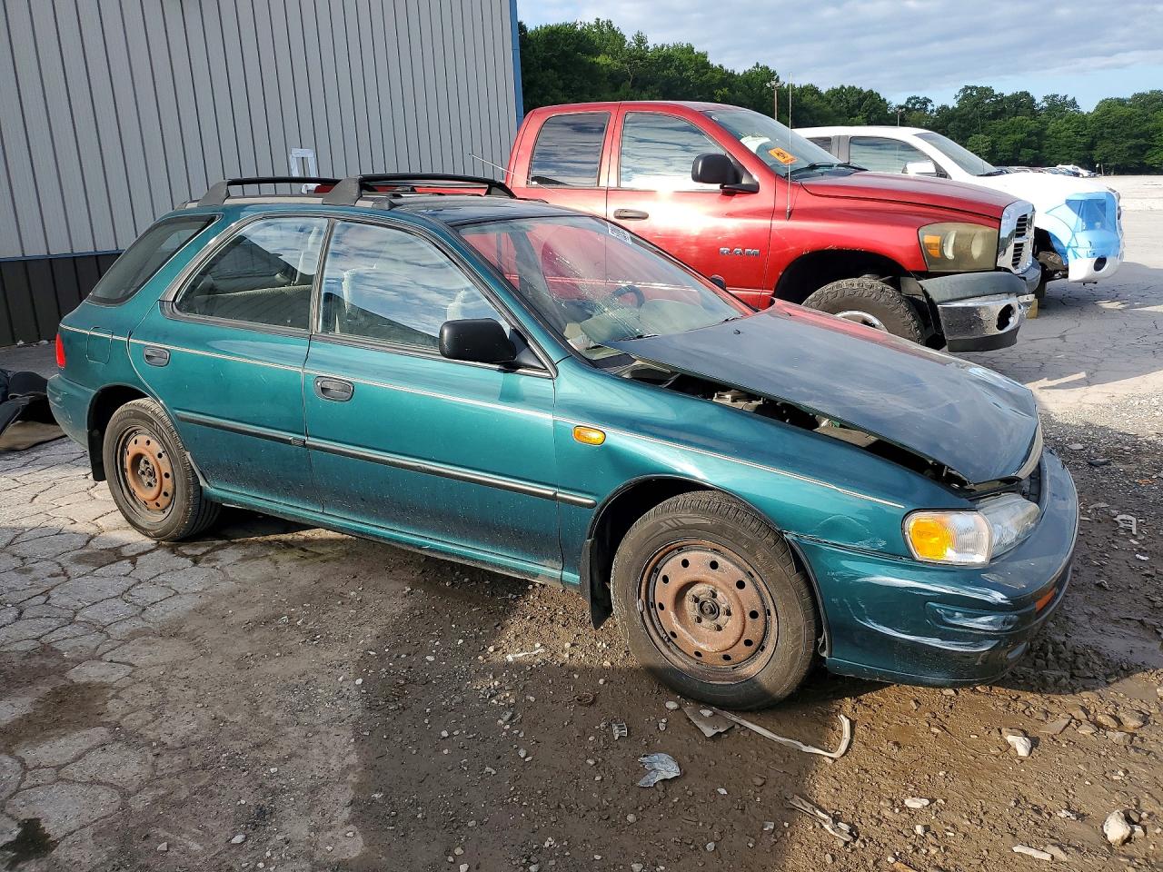 1995 Subaru Impreza L Green vin: JF1GF6350SH816627
