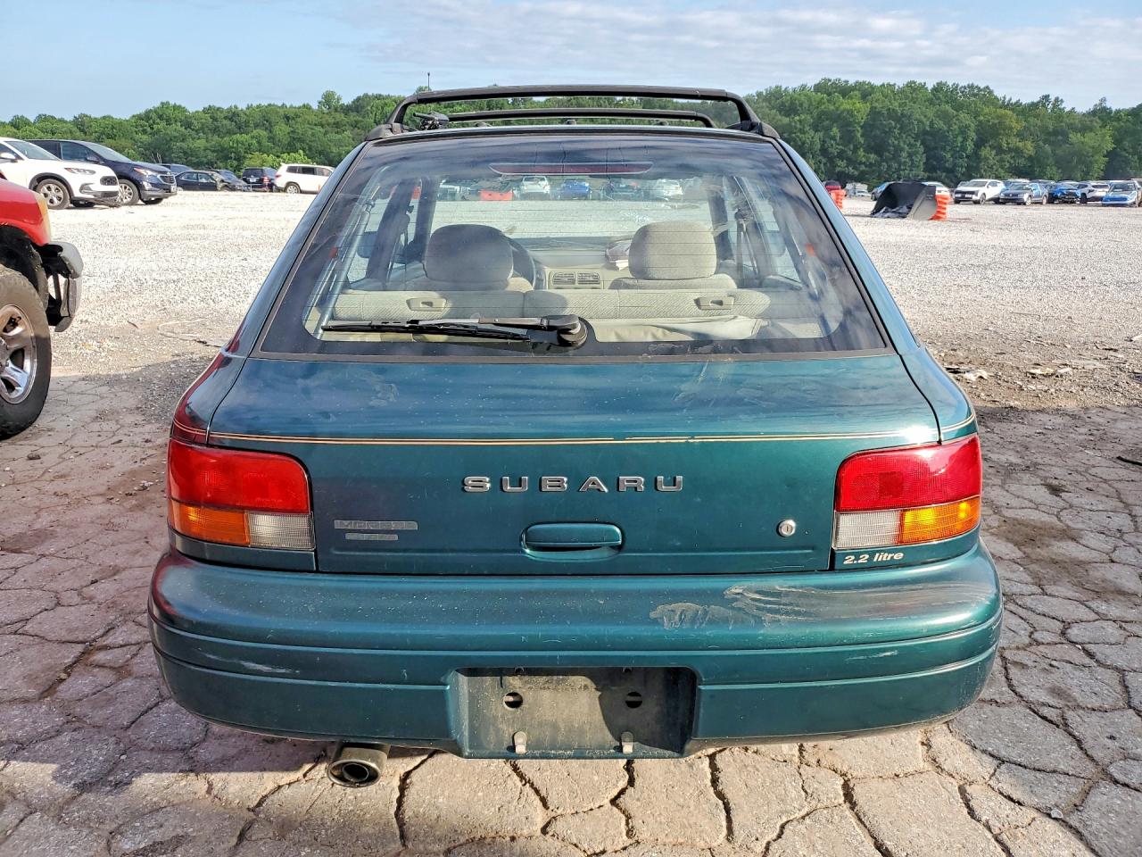 1995 Subaru Impreza L Green vin: JF1GF6350SH816627