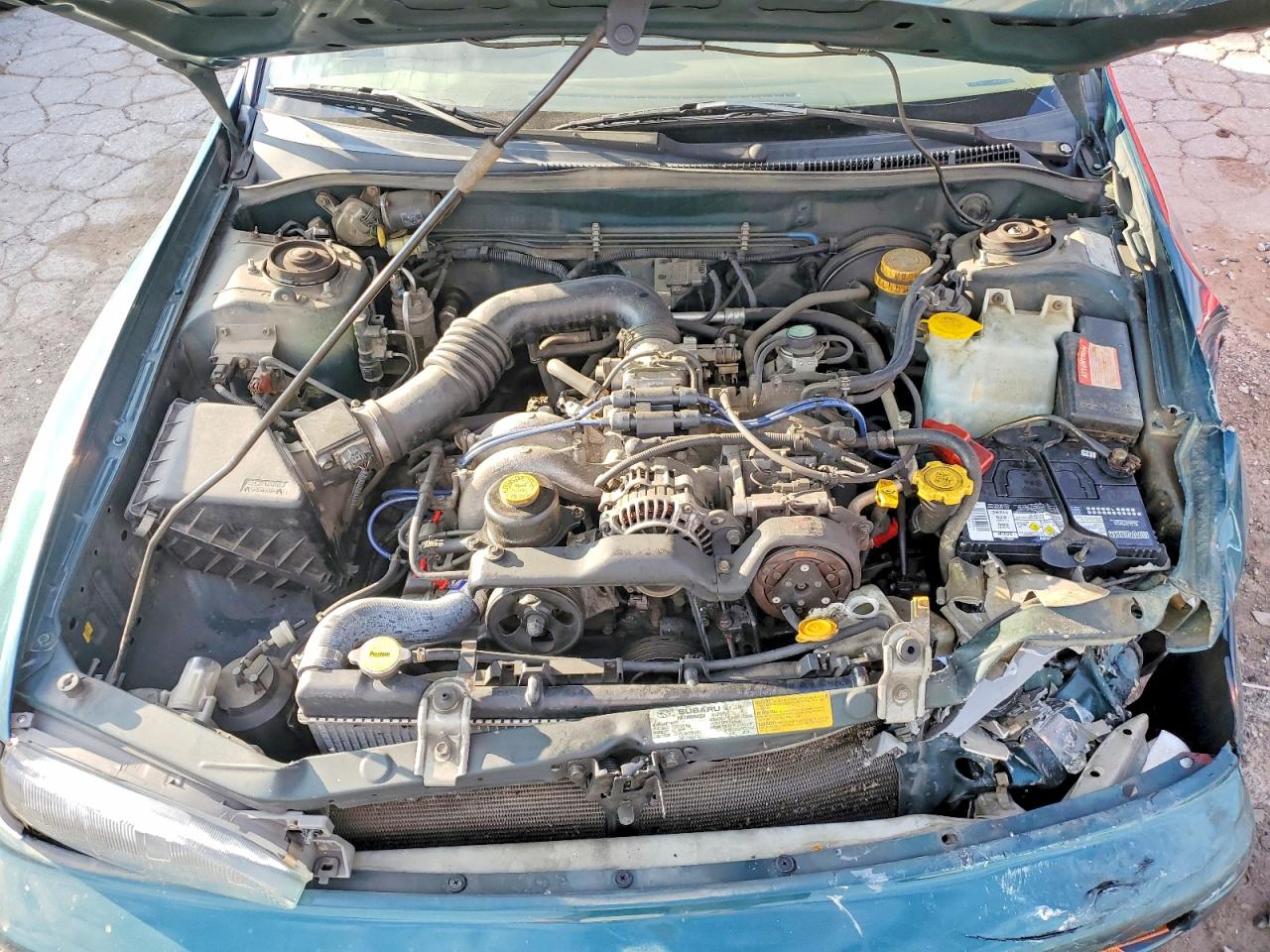 1995 Subaru Impreza L Green vin: JF1GF6350SH816627