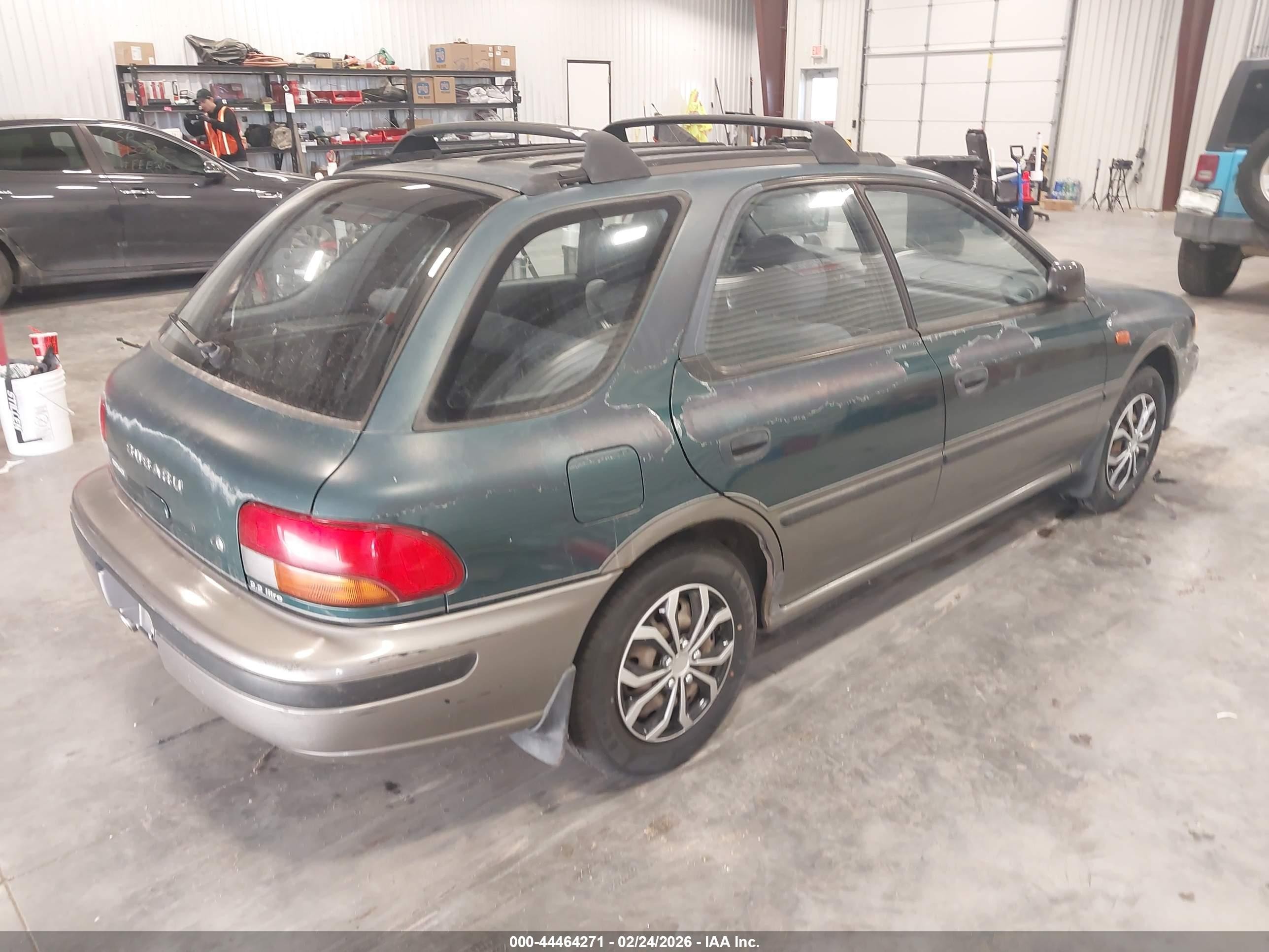 1995 Subaru Impreza Lx Green vin: JF1GF6550SH812512