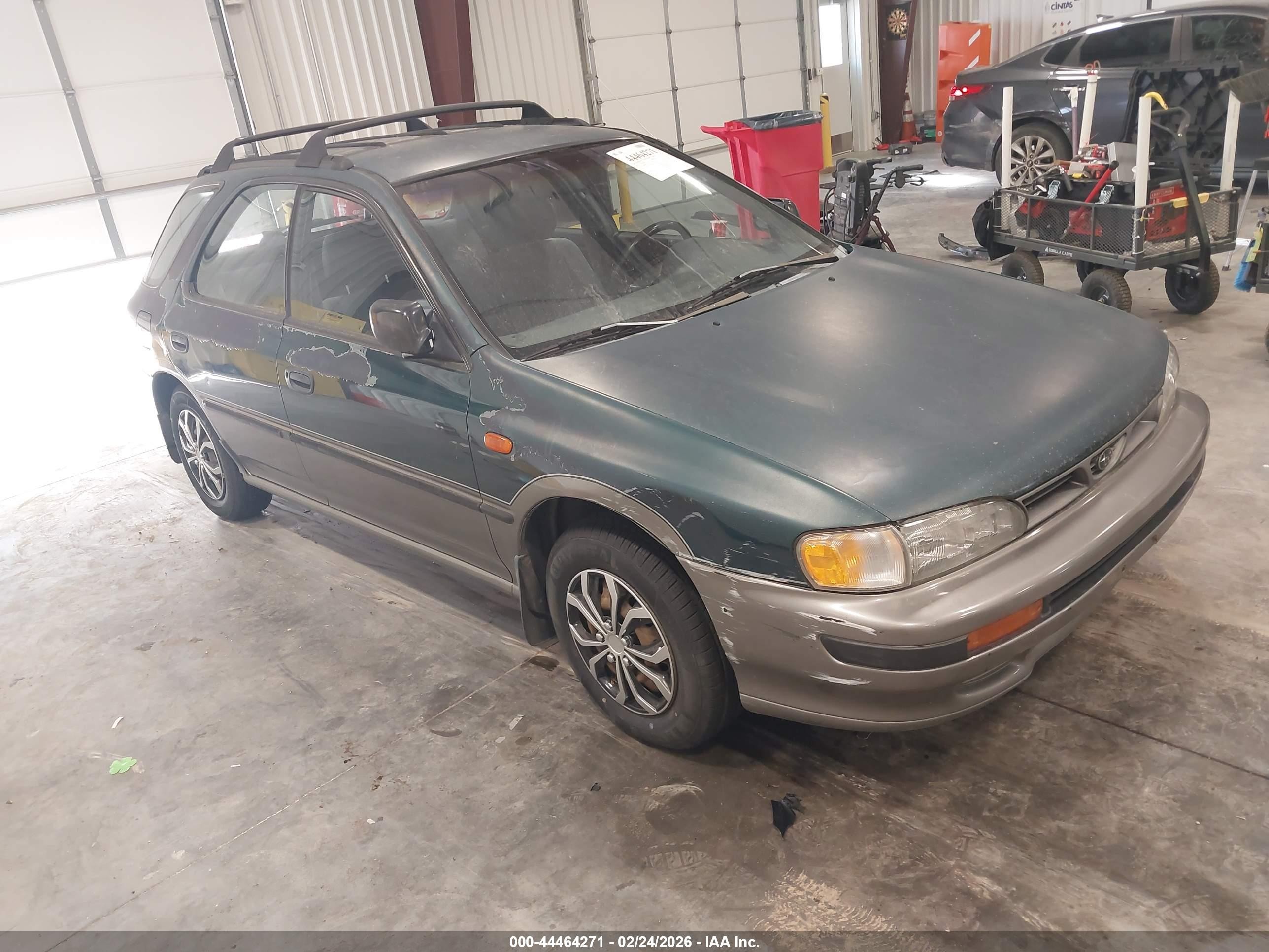 1995 Subaru Impreza Lx Green vin: JF1GF6550SH812512