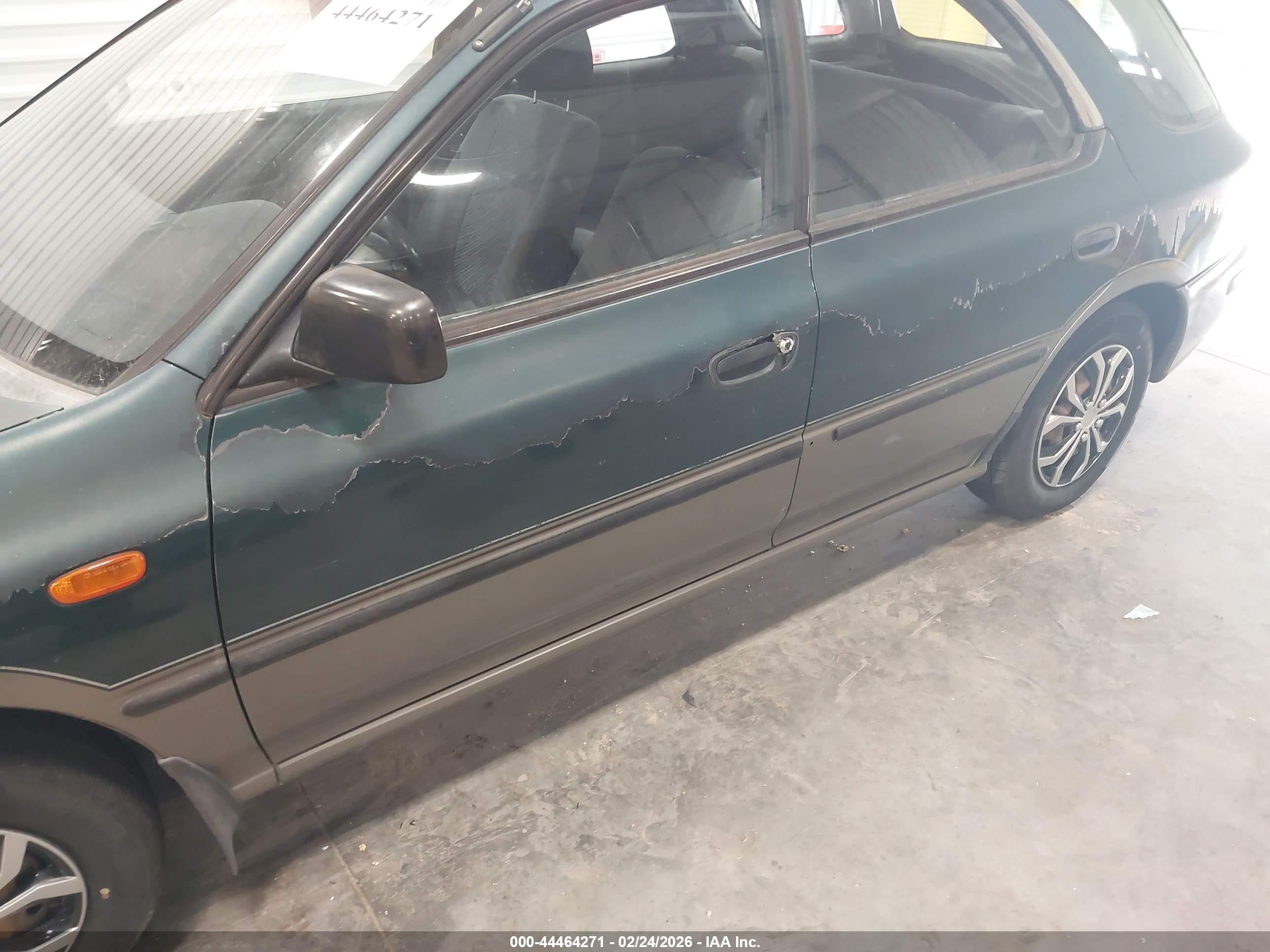 1995 Subaru Impreza Lx Green vin: JF1GF6550SH812512