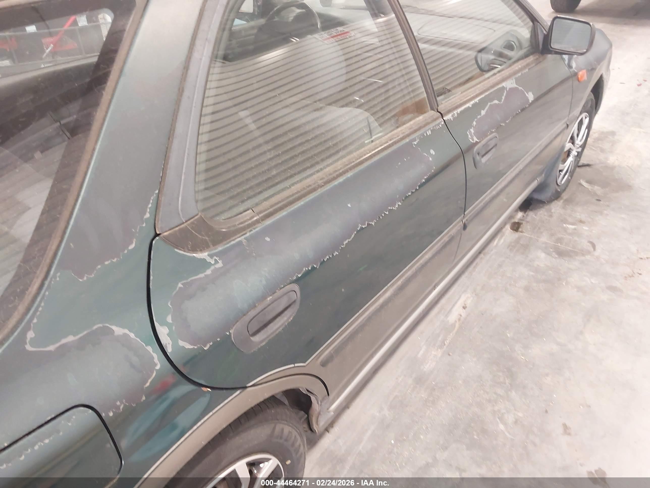 1995 Subaru Impreza Lx Green vin: JF1GF6550SH812512