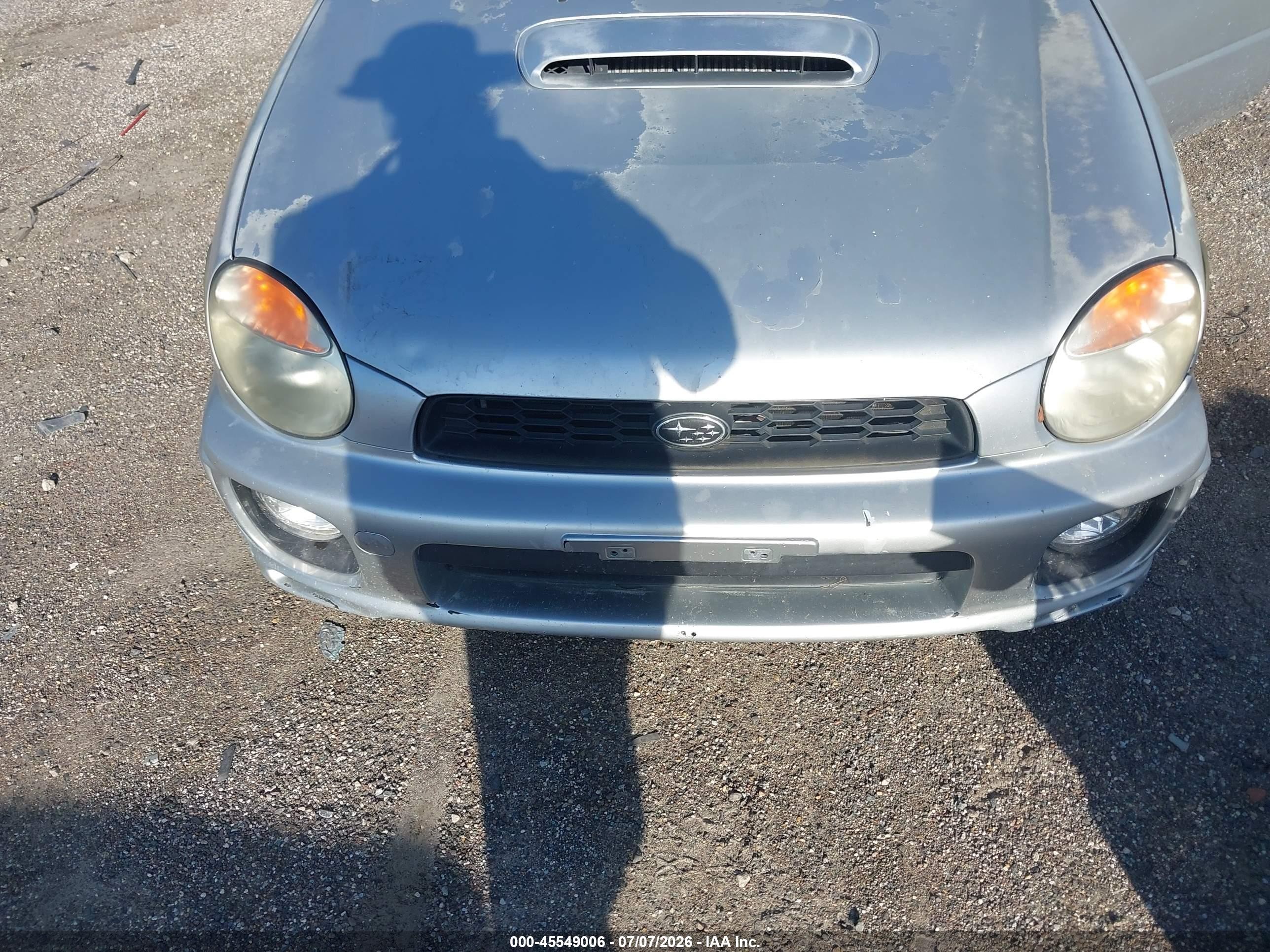 2002 Subaru Impreza Wrx Серебряный vin: JF1GG29602G830328