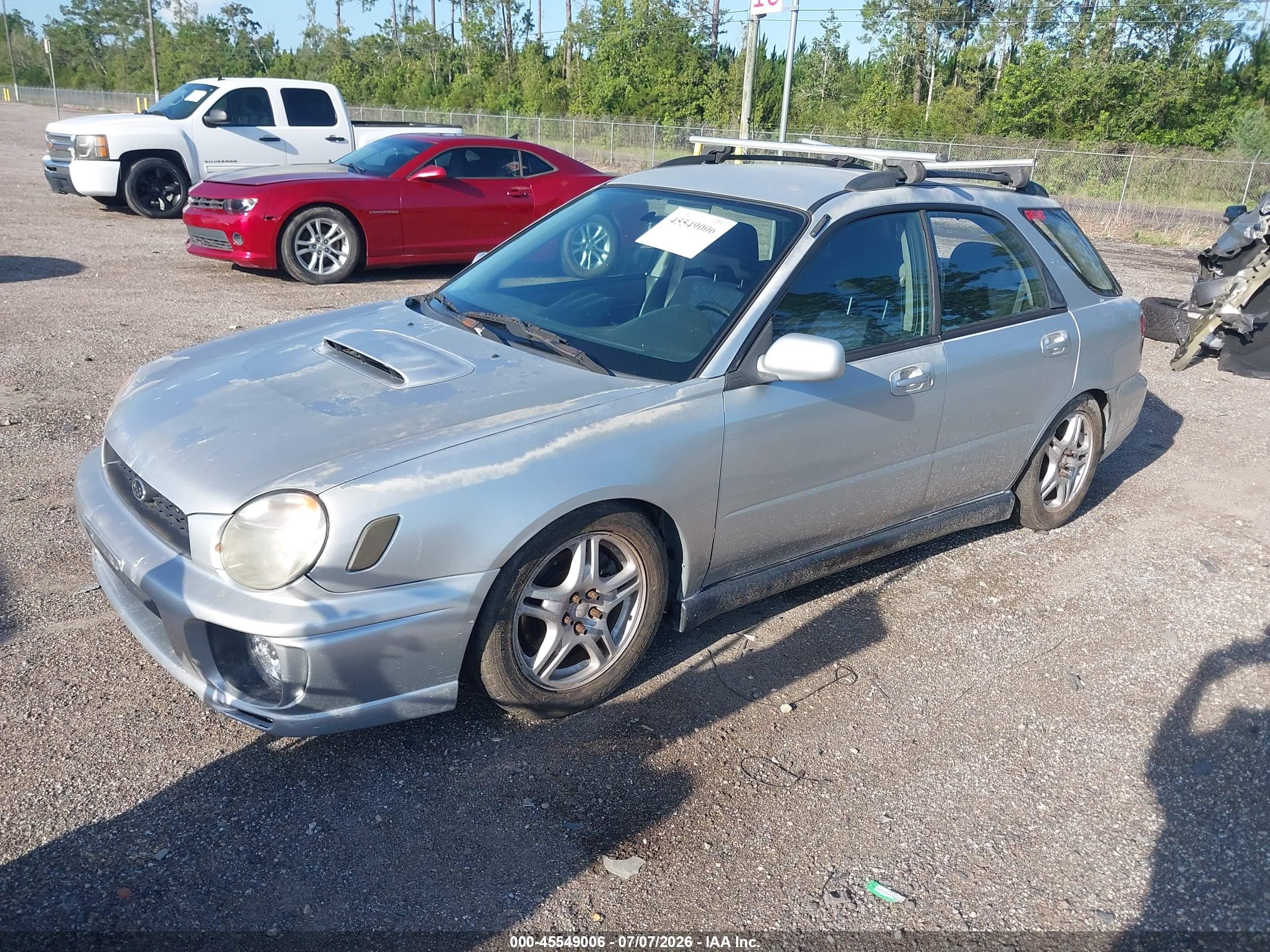 2002 Subaru Impreza Wrx Серебряный vin: JF1GG29602G830328