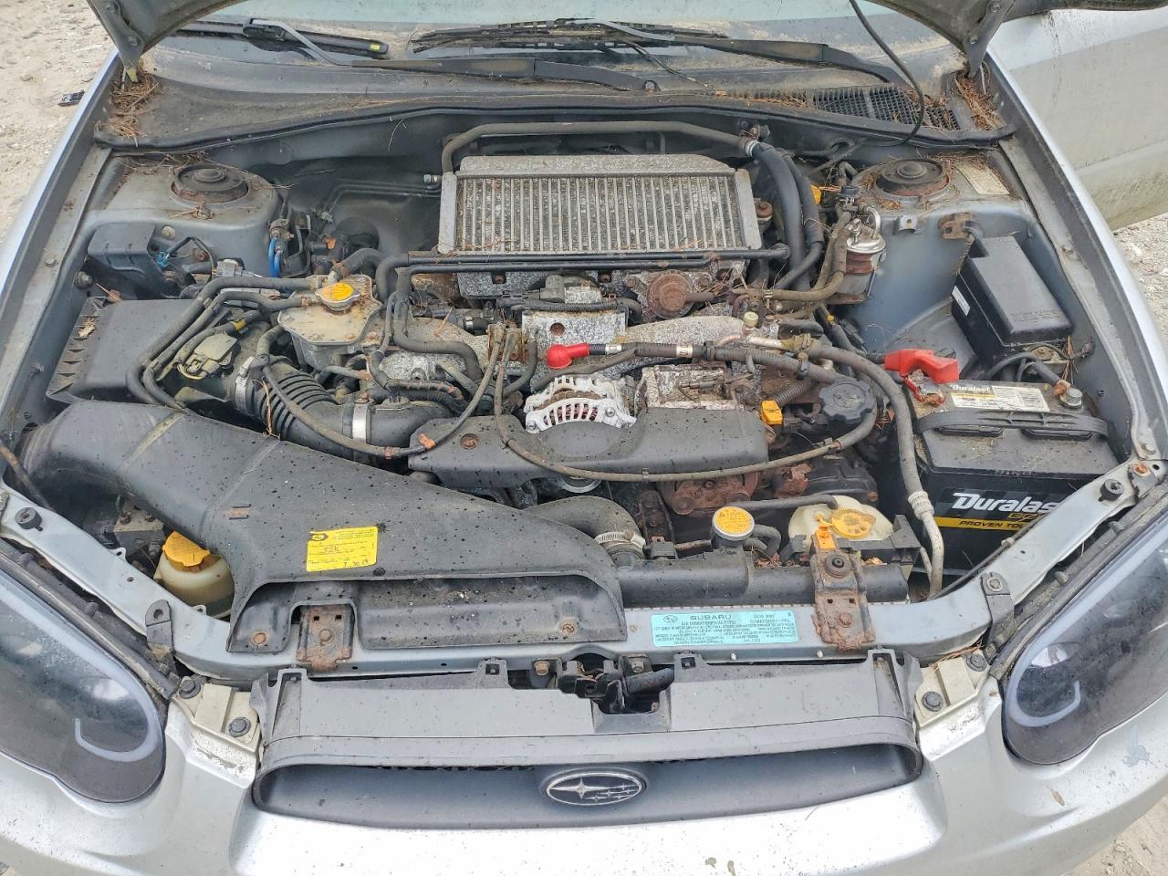 2004 Subaru Impreza Wrx Silver vin: JF1GG29604G802886