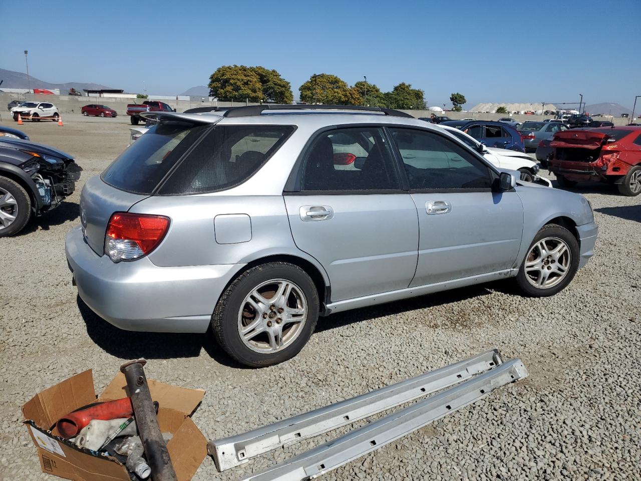 2004 Subaru Impreza Wrx Silver vin: JF1GG29624G808074