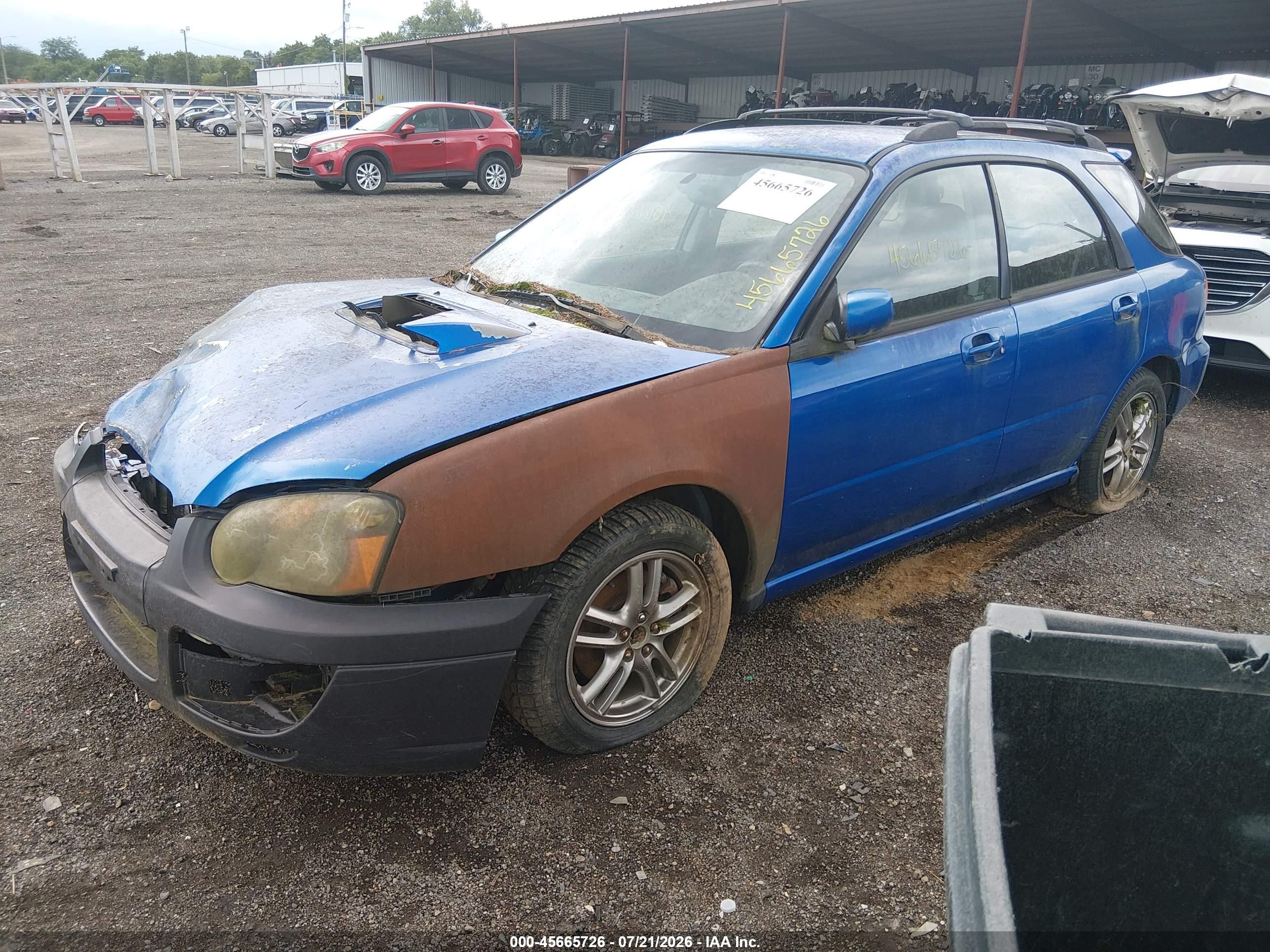 2005 Subaru Impreza Wrx Blue vin: JF1GG29625G810148
