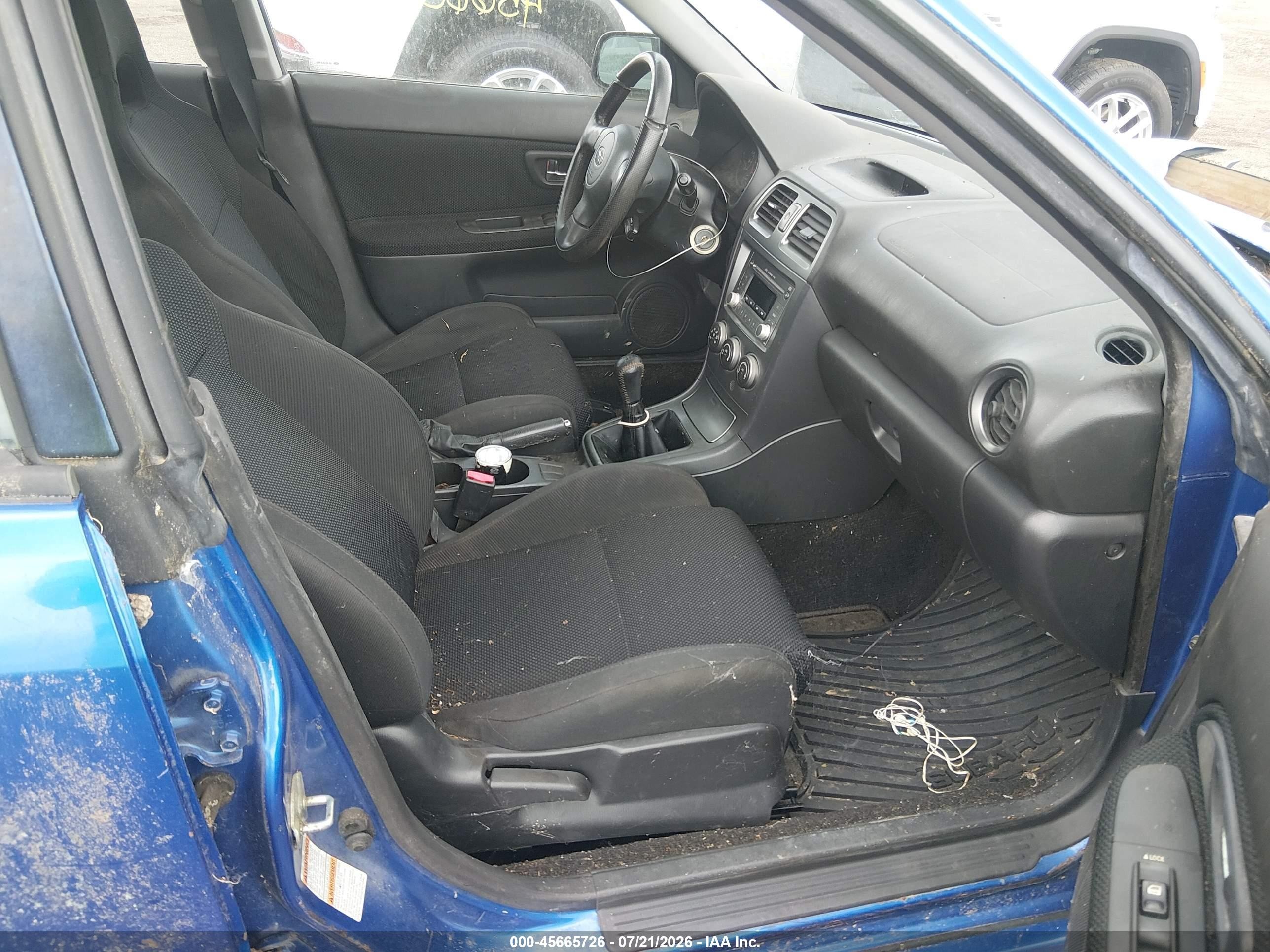 2005 Subaru Impreza Wrx Blue vin: JF1GG29625G810148