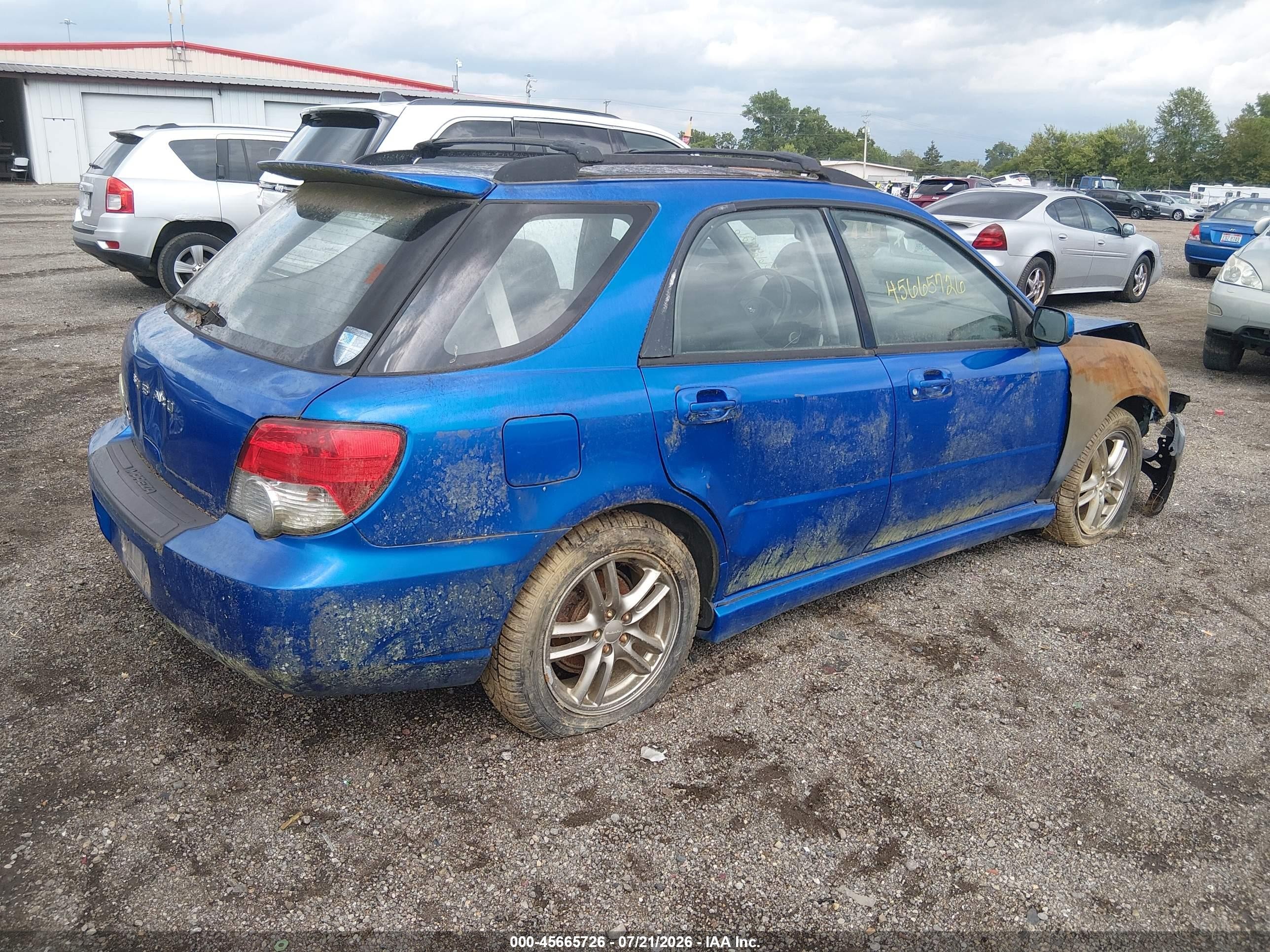 2005 Subaru Impreza Wrx Blue vin: JF1GG29625G810148