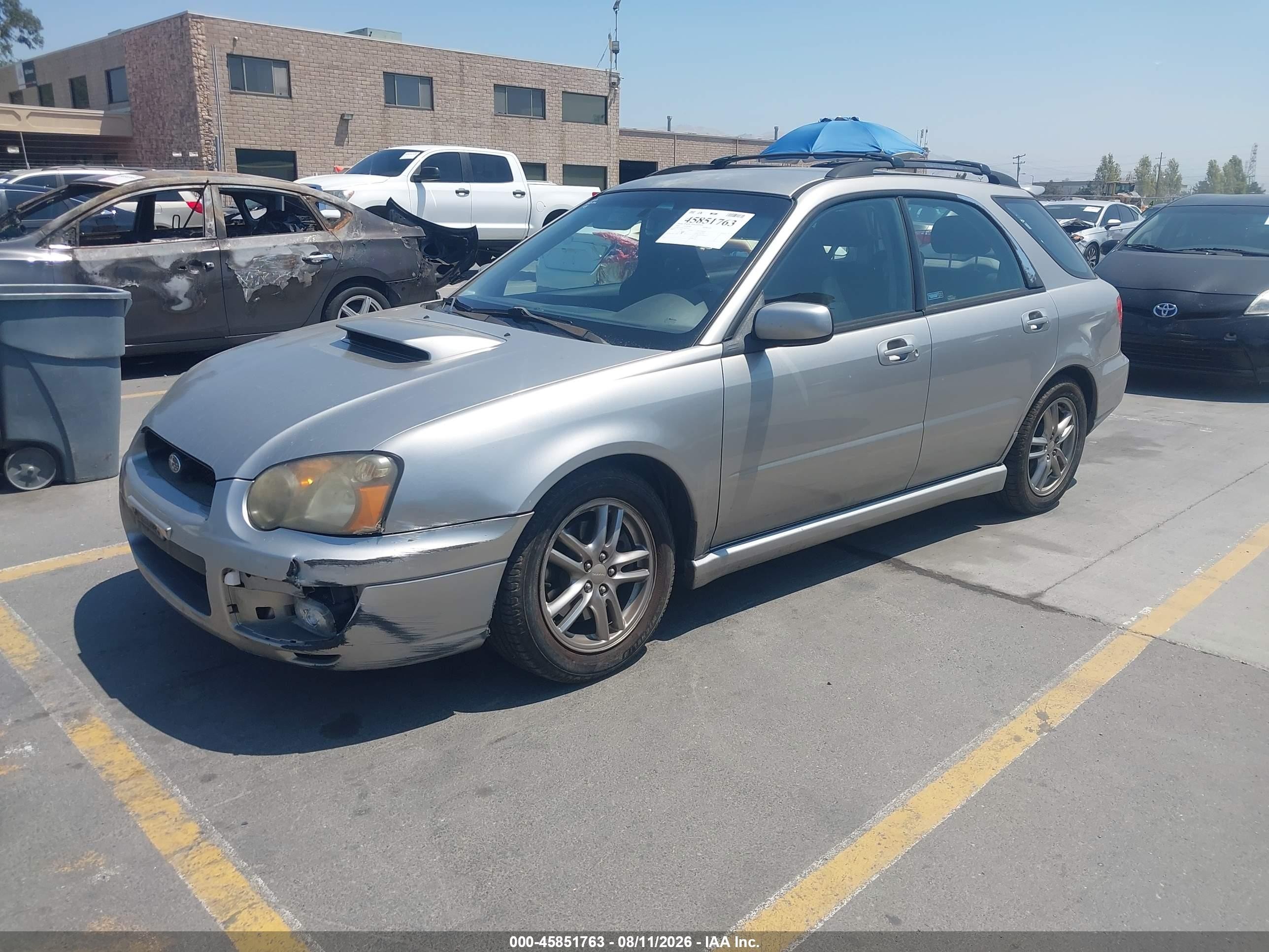 2005 Subaru Impreza Wrx Silver vin: JF1GG29635G803273