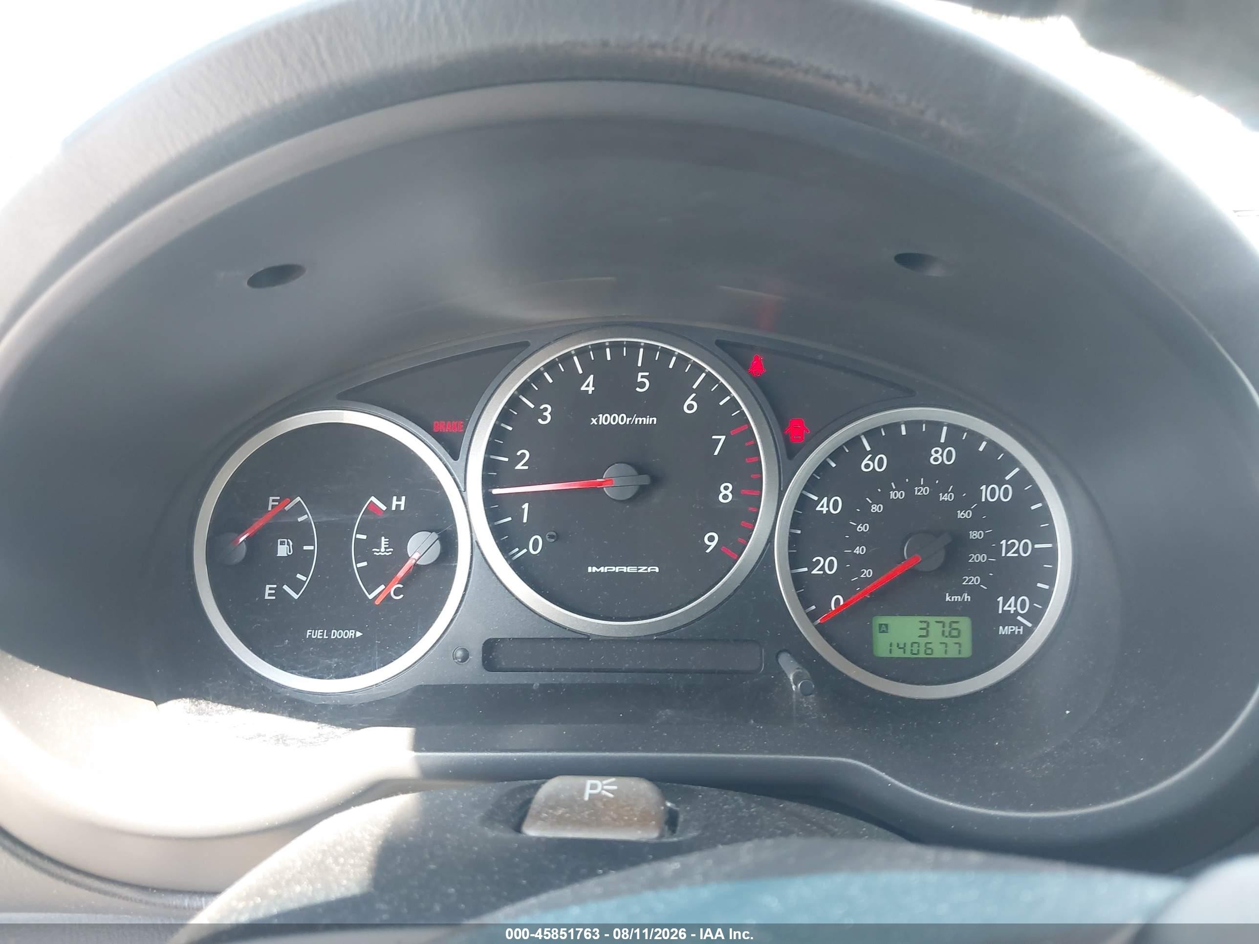 2005 Subaru Impreza Wrx Silver vin: JF1GG29635G803273