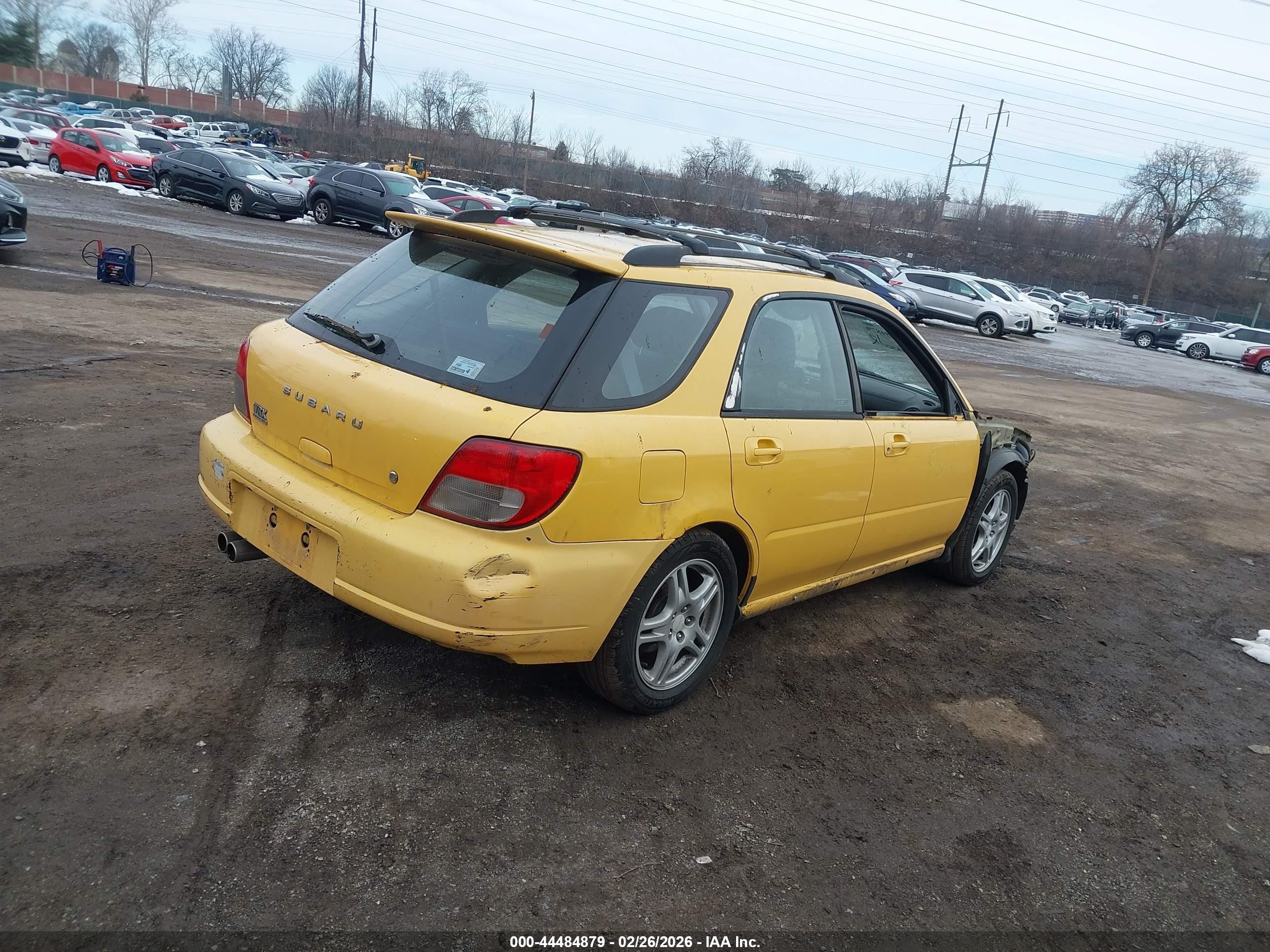 2003 Subaru Impreza Wrx Желтый vin: JF1GG29643H805511