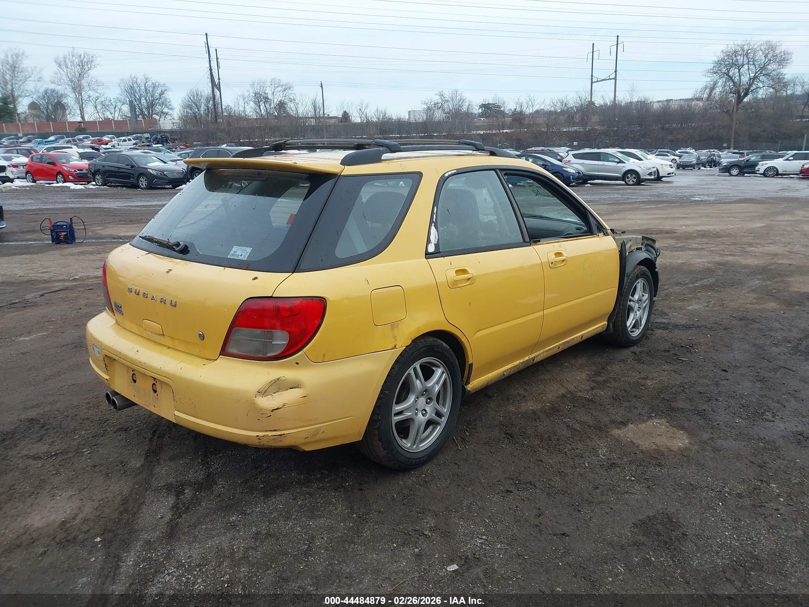 2003 Subaru Impreza Wrx Желтый vin: JF1GG29643H805511