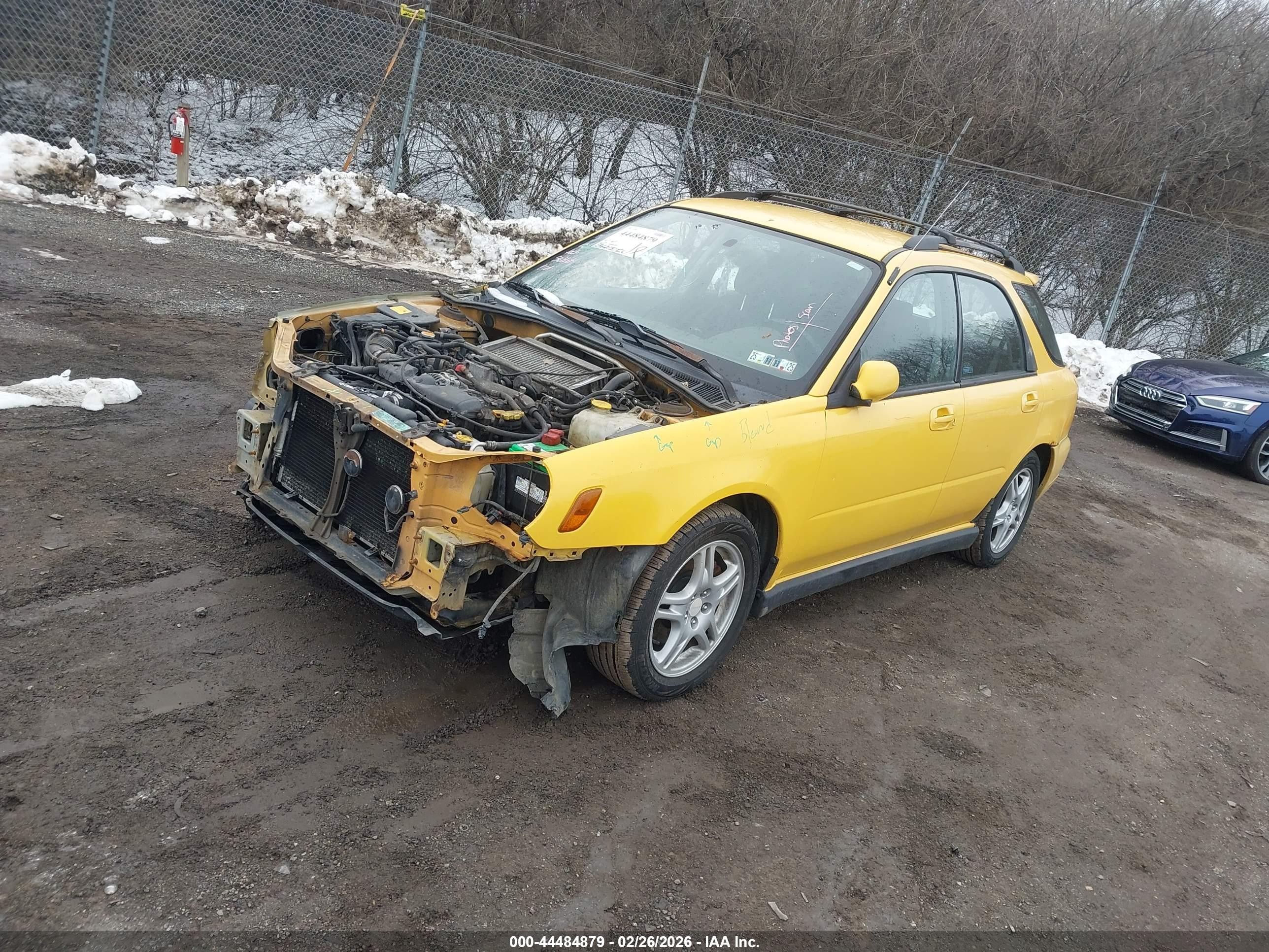 2003 Subaru Impreza Wrx Желтый vin: JF1GG29643H805511
