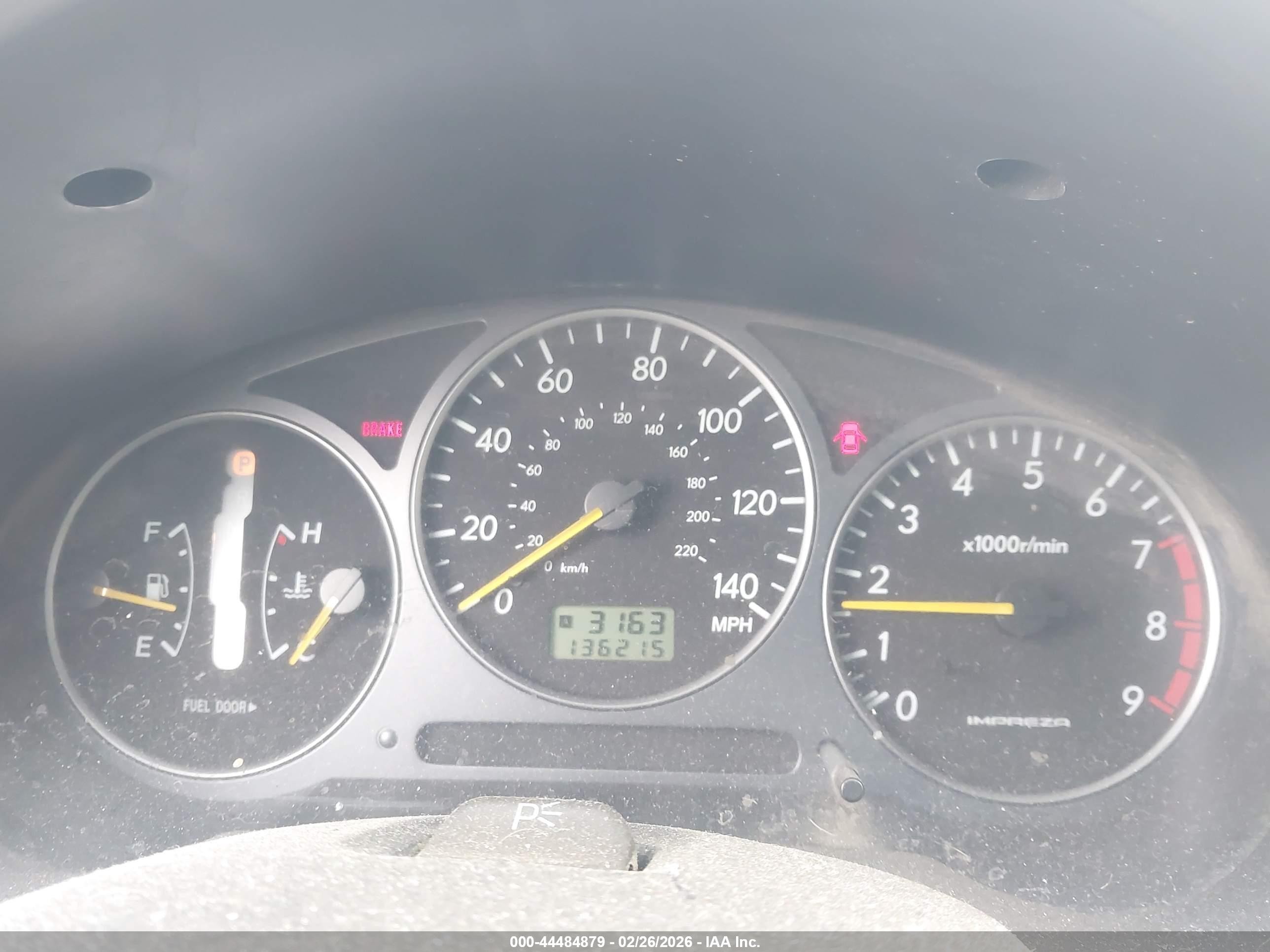 2003 Subaru Impreza Wrx Желтый vin: JF1GG29643H805511