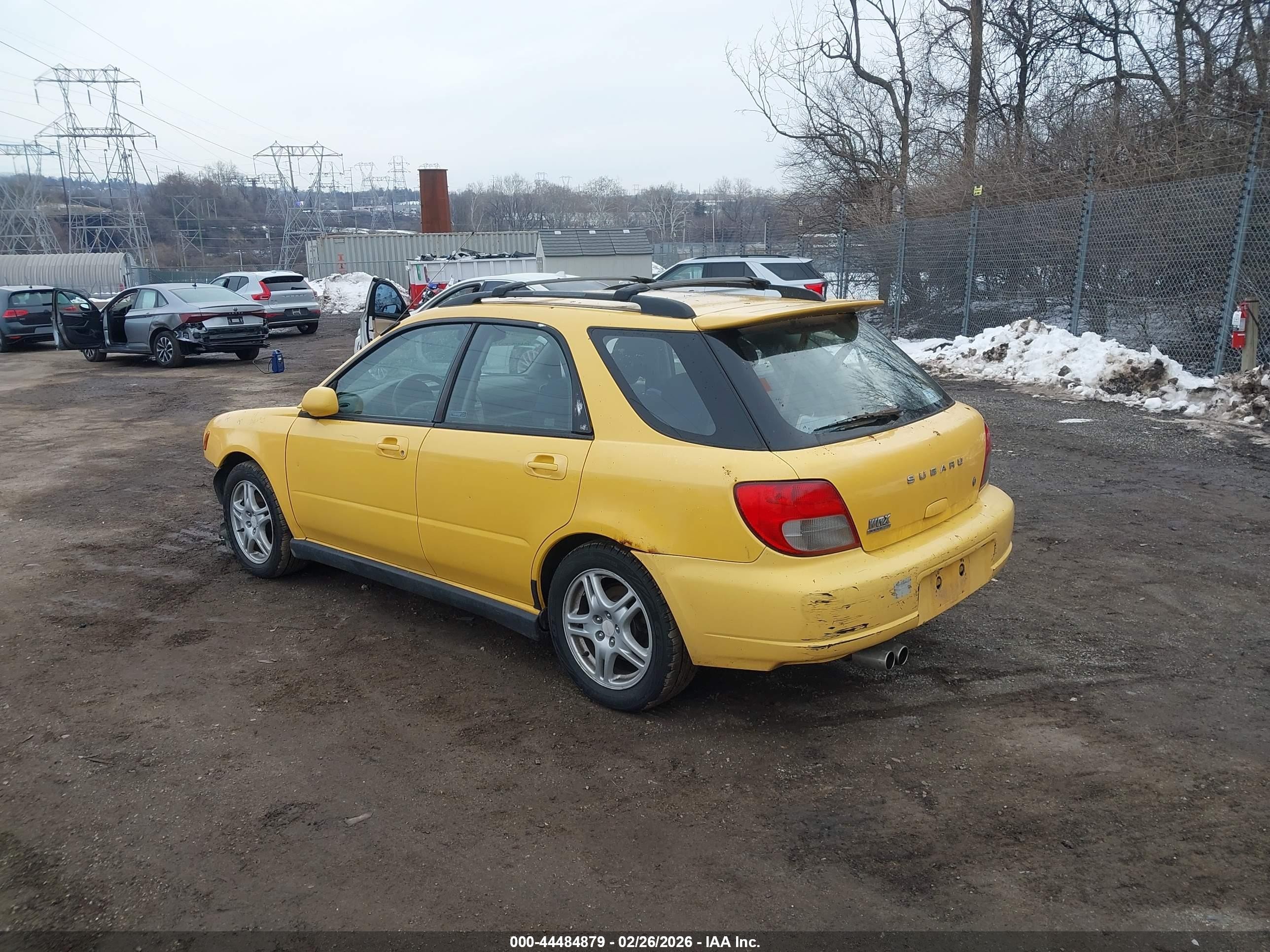 2003 Subaru Impreza Wrx Желтый vin: JF1GG29643H805511