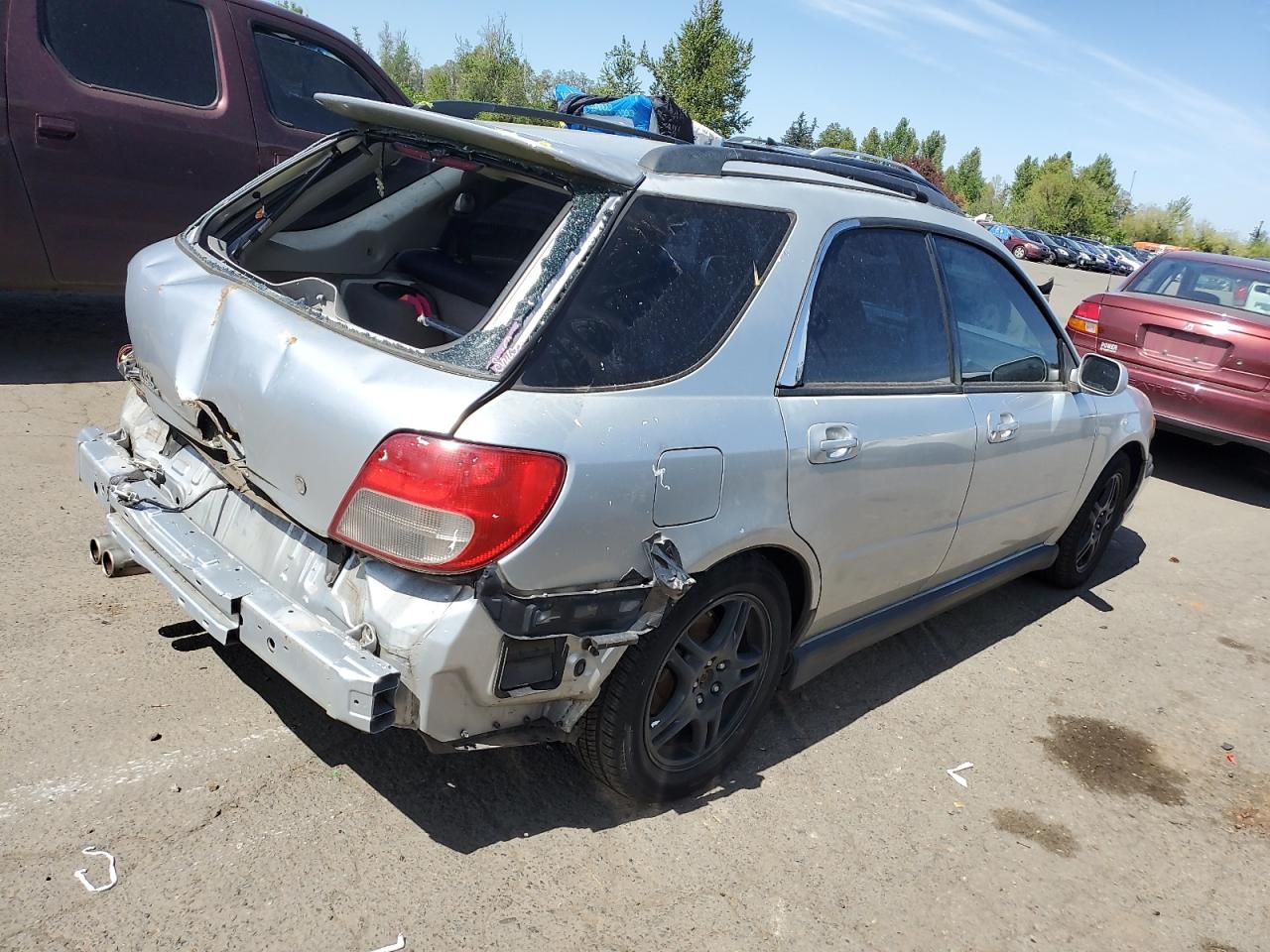 2003 Subaru Impreza Wrx Silver vin: JF1GG29653G813574