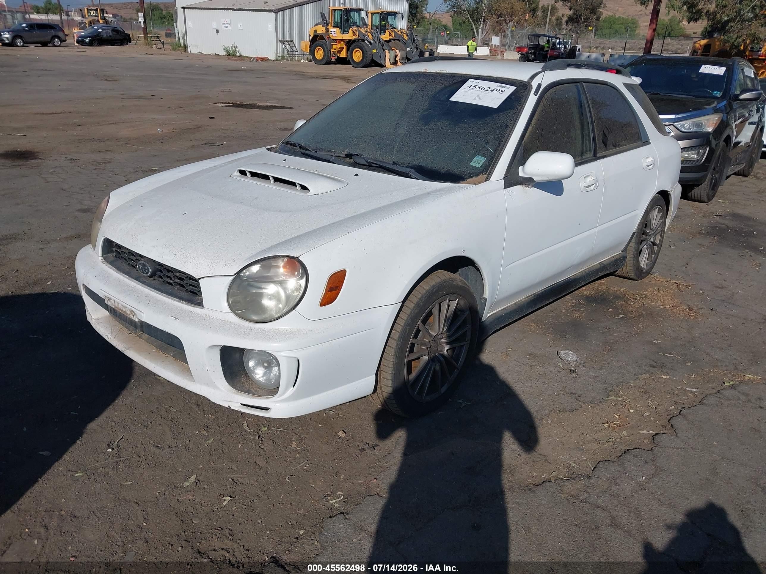 2002 Subaru Impreza Wrx Белый vin: JF1GG29662G807913