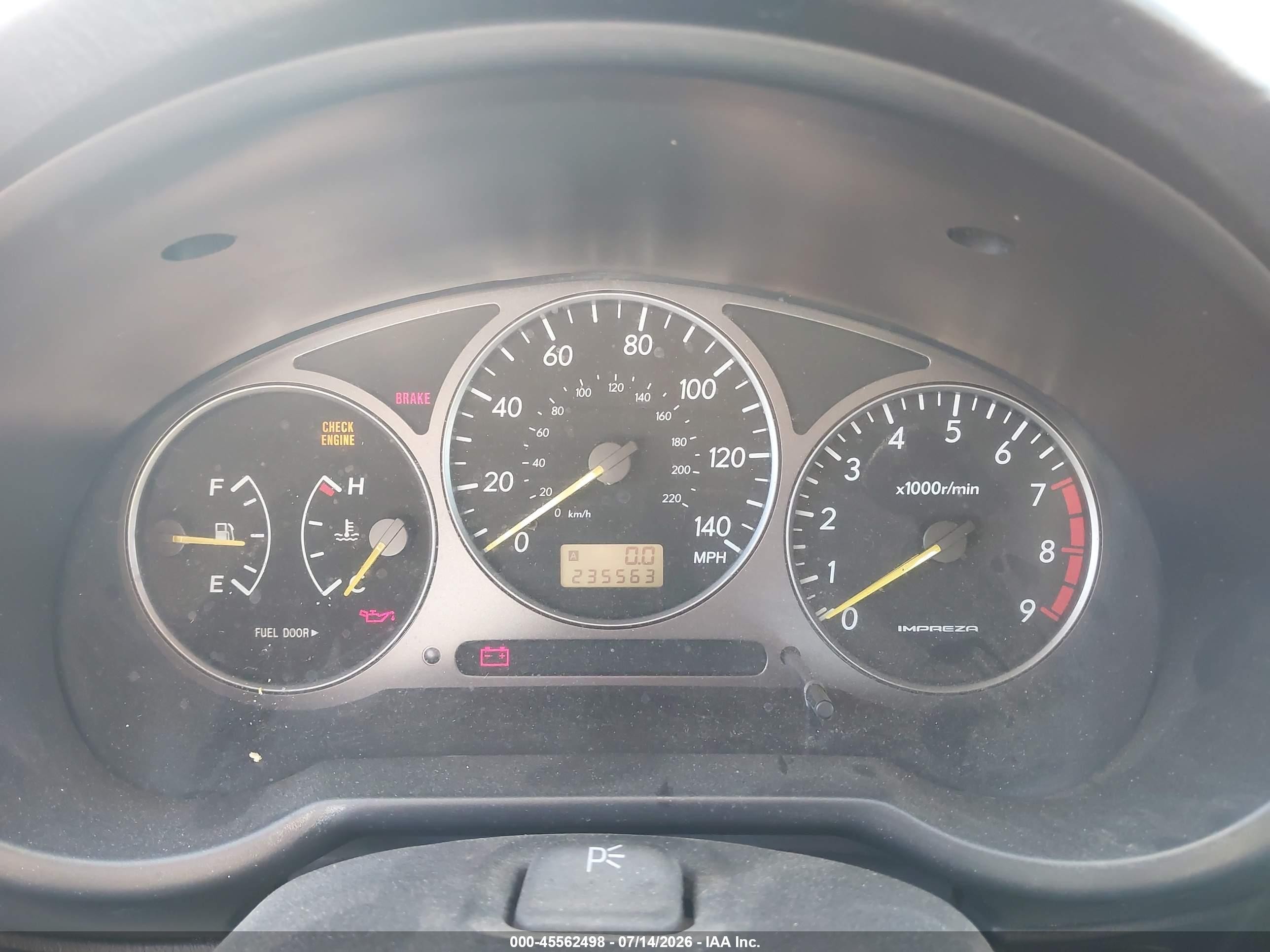 2002 Subaru Impreza Wrx Белый vin: JF1GG29662G807913
