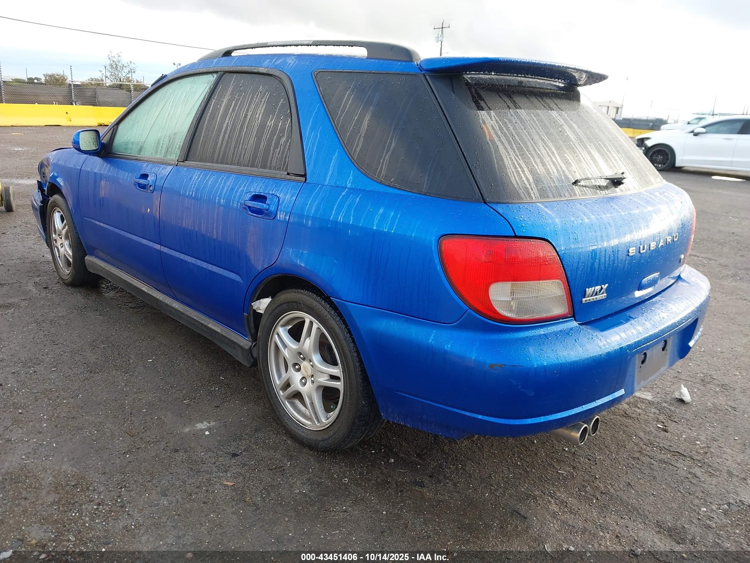 2002 Subaru Impreza Wrx Blue vin: JF1GG29662G808141