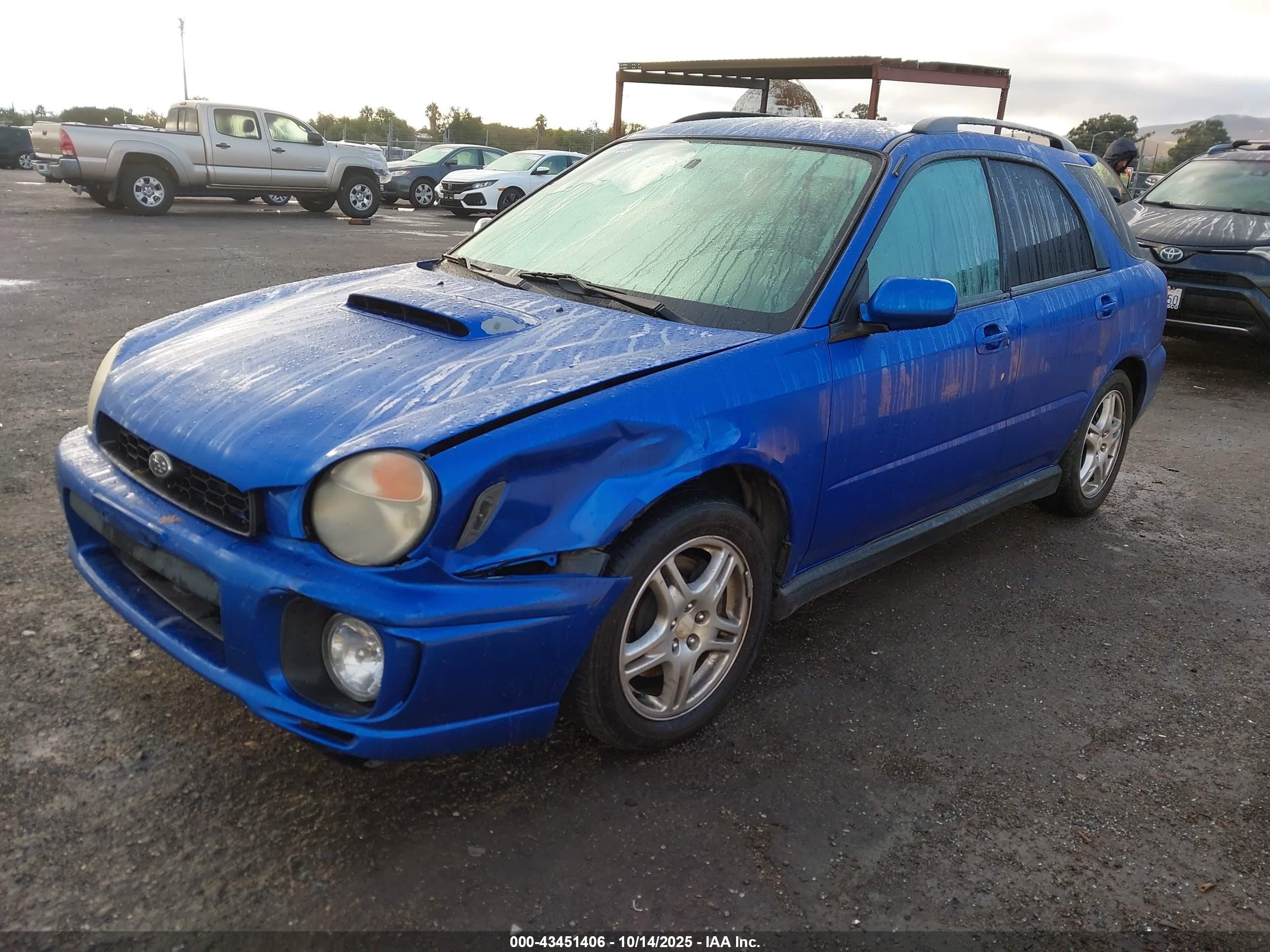 2002 Subaru Impreza Wrx Blue vin: JF1GG29662G808141
