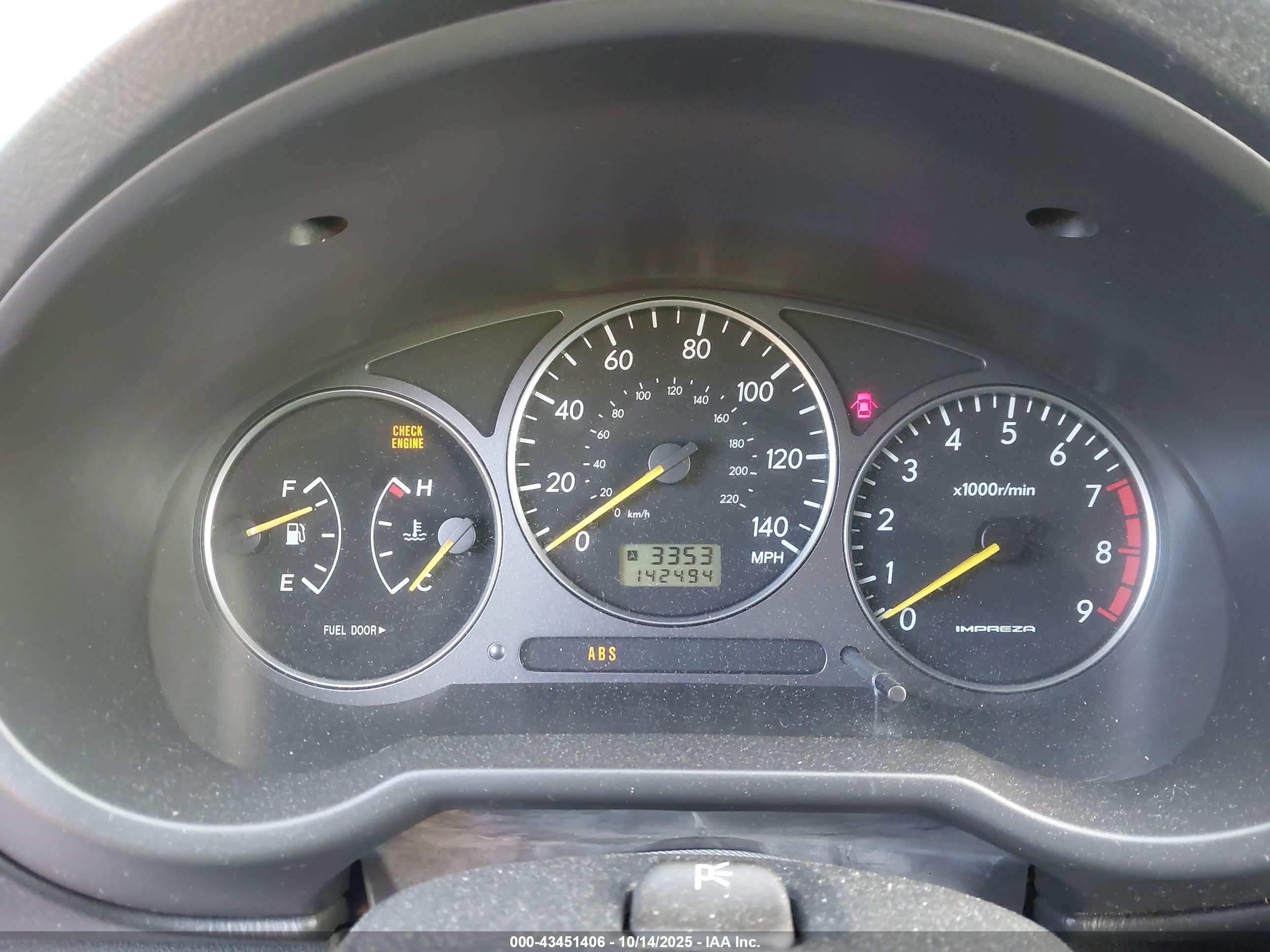 2002 Subaru Impreza Wrx Blue vin: JF1GG29662G808141