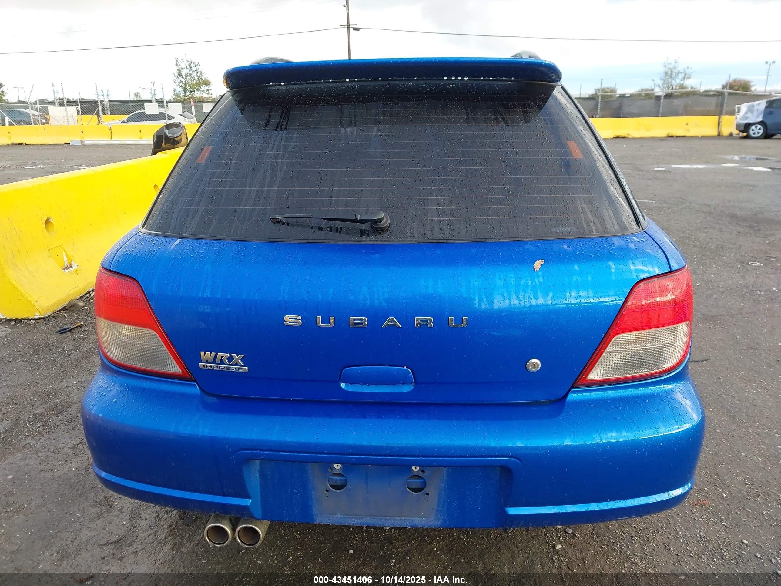 2002 Subaru Impreza Wrx Blue vin: JF1GG29662G808141