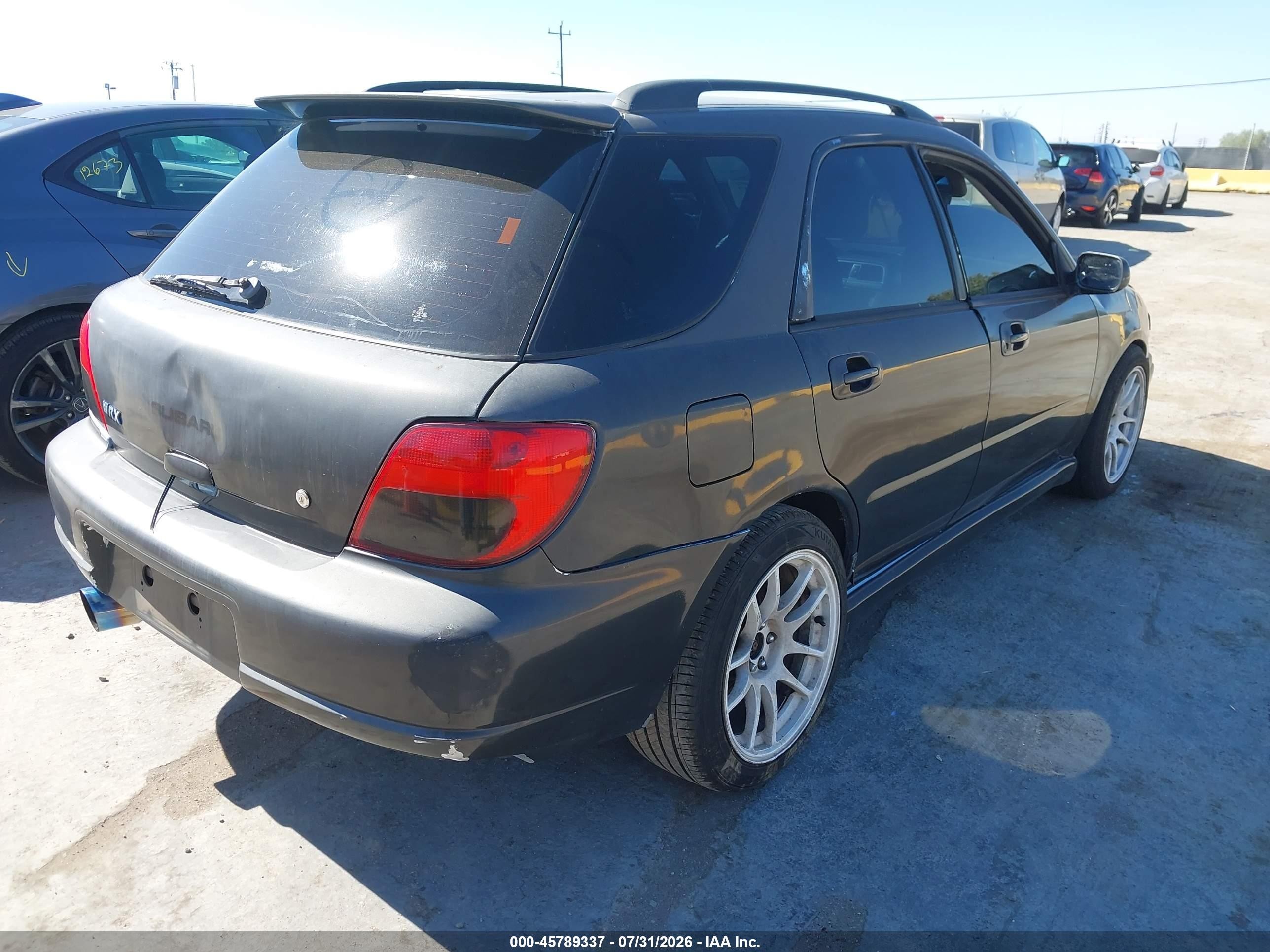 2003 Subaru Impreza Wrx Черный vin: JF1GG29663G800879