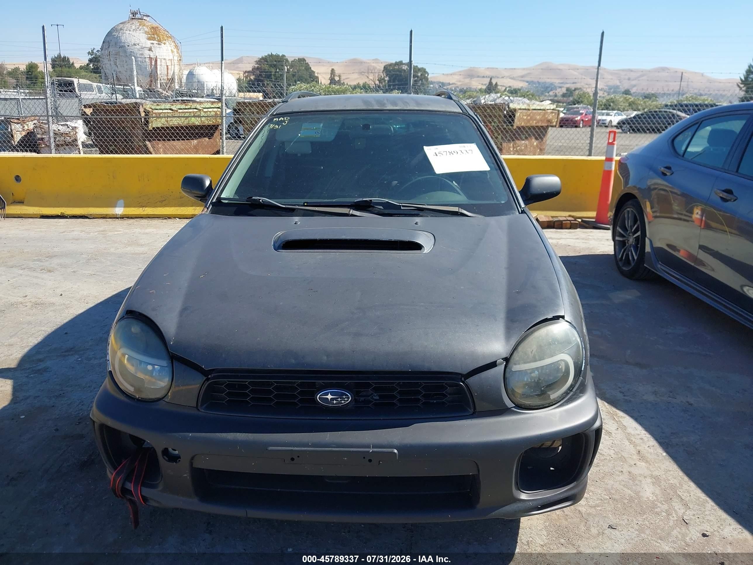 2003 Subaru Impreza Wrx Черный vin: JF1GG29663G800879