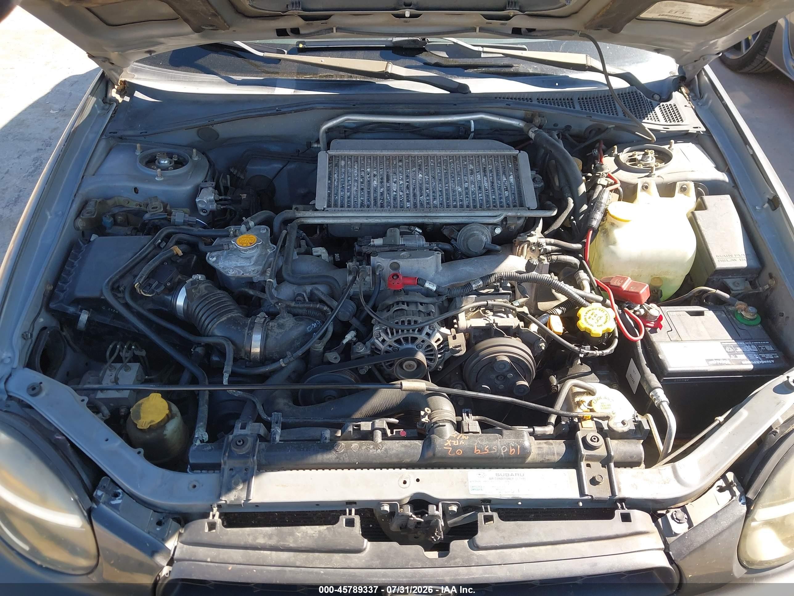 2003 Subaru Impreza Wrx Черный vin: JF1GG29663G800879