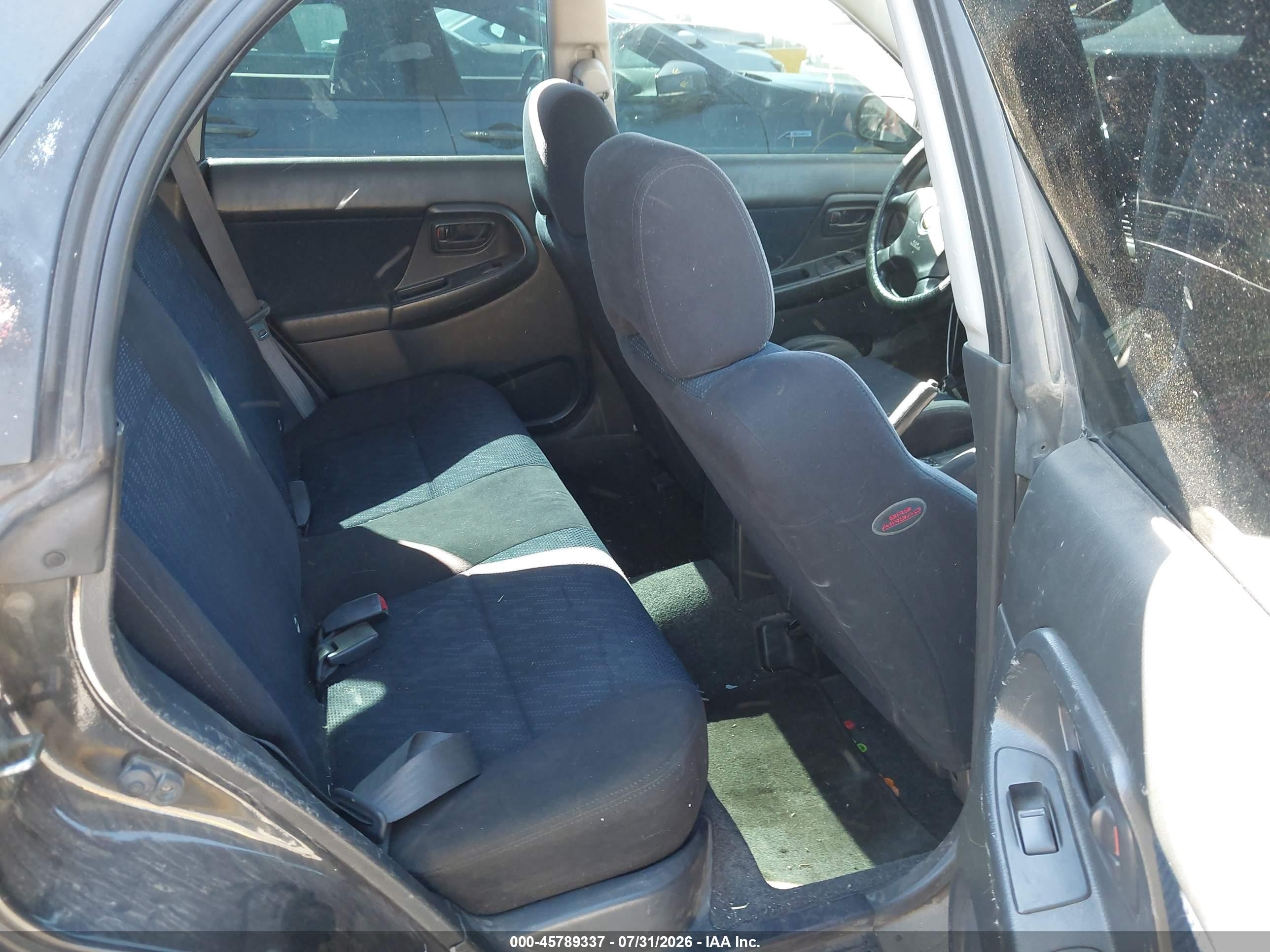 2003 Subaru Impreza Wrx Черный vin: JF1GG29663G800879
