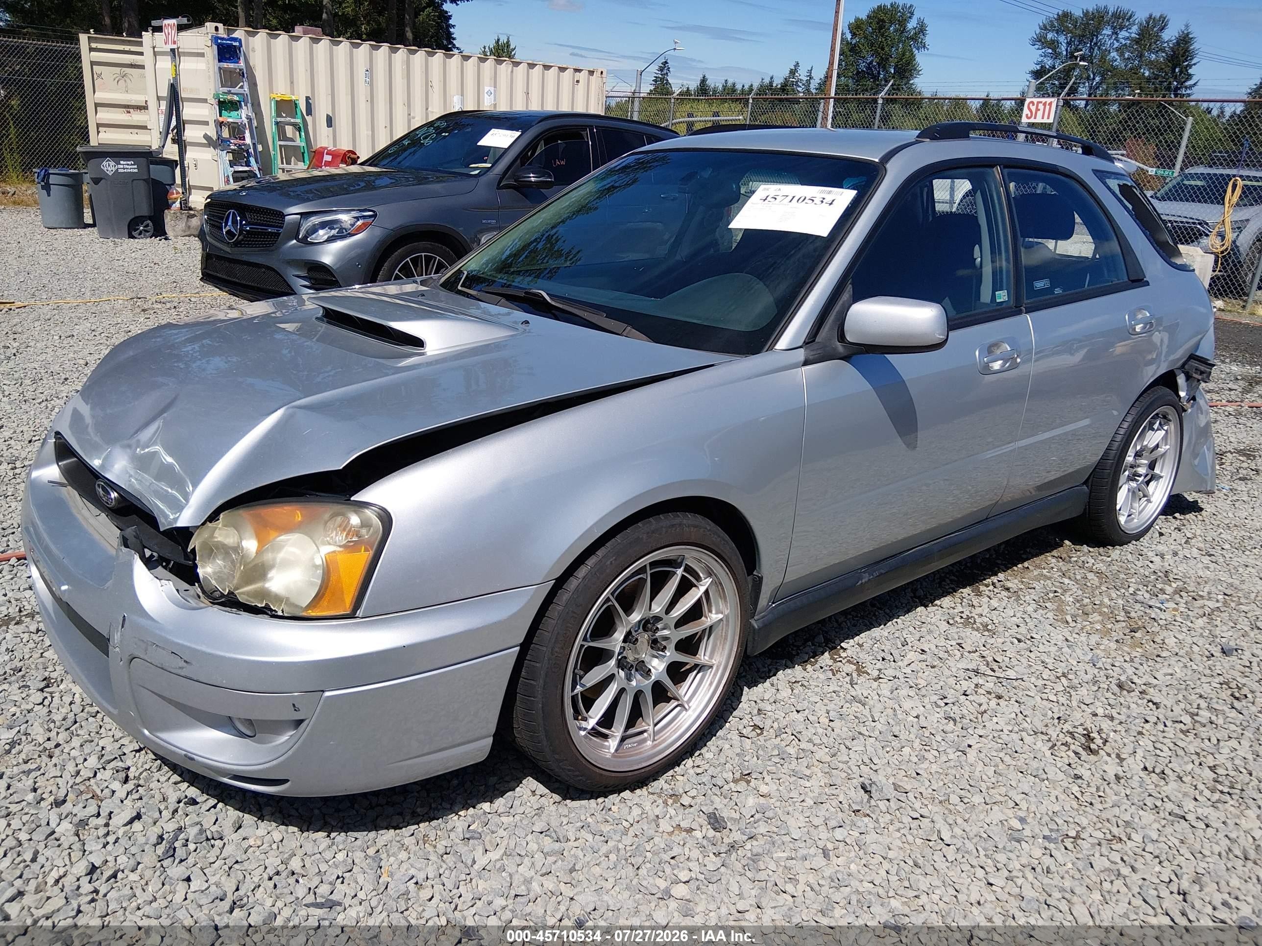 2004 Subaru Impreza Wrx Silver vin: JF1GG29664G811768