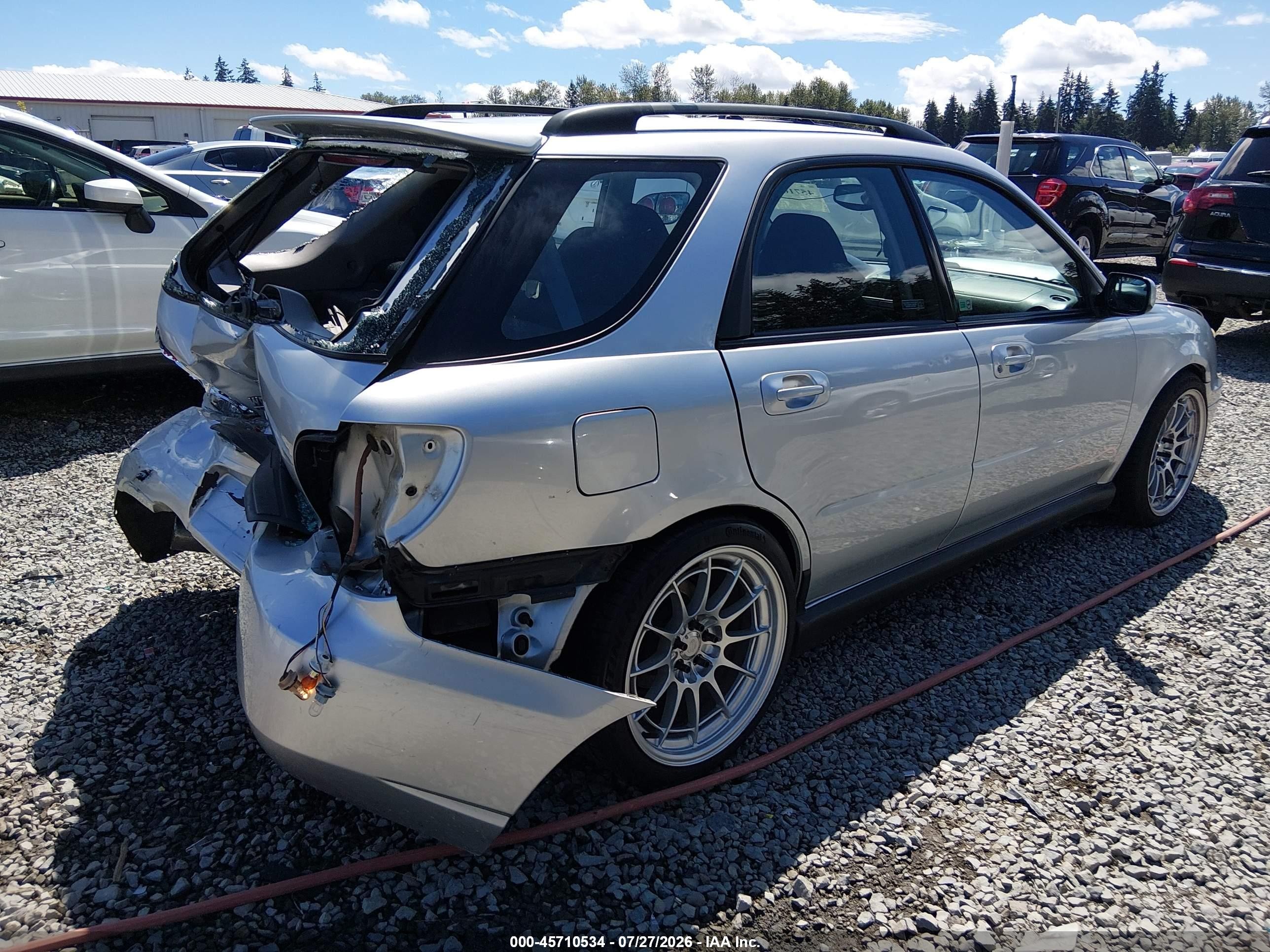 2004 Subaru Impreza Wrx Silver vin: JF1GG29664G811768