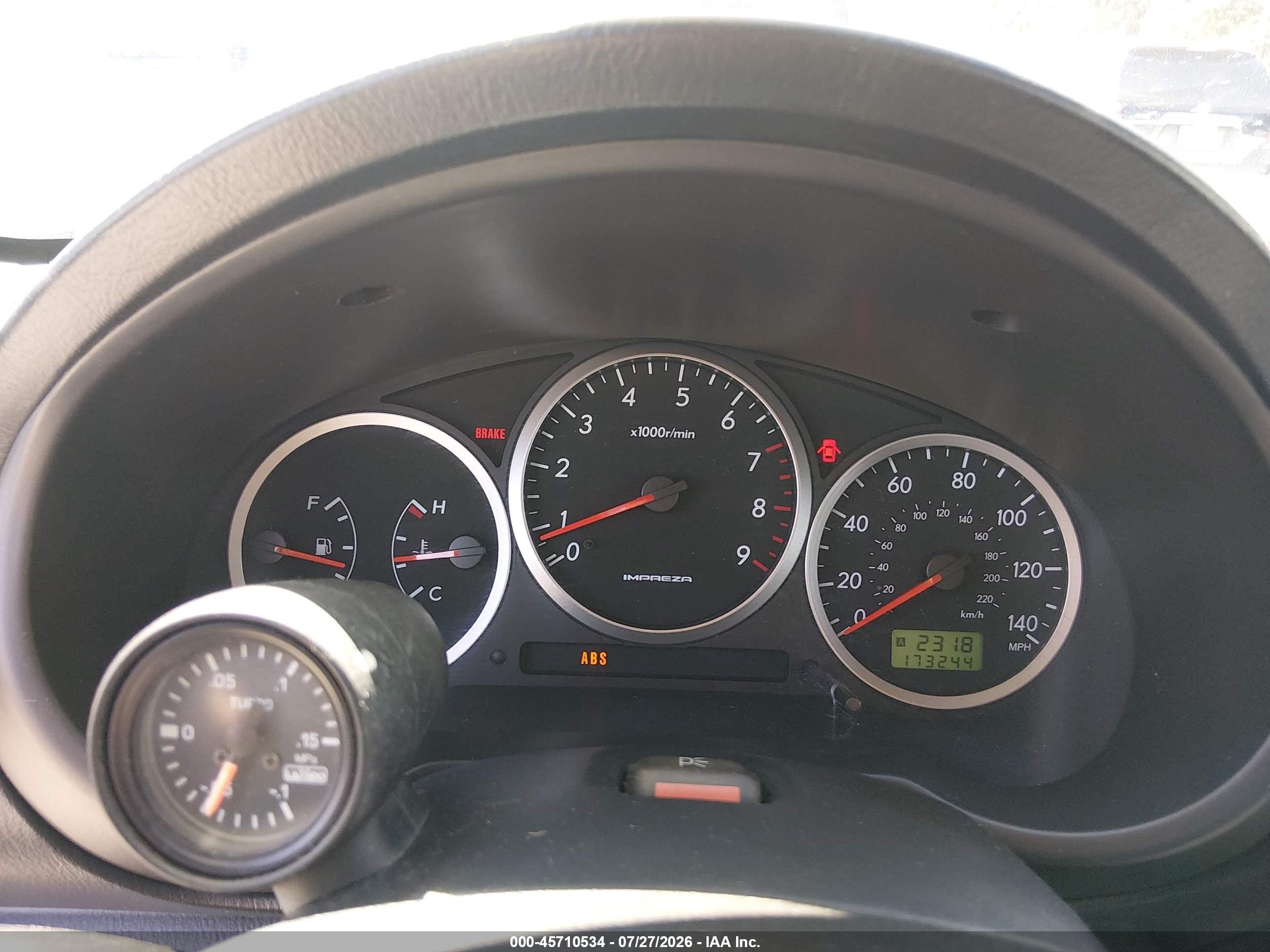 2004 Subaru Impreza Wrx Silver vin: JF1GG29664G811768