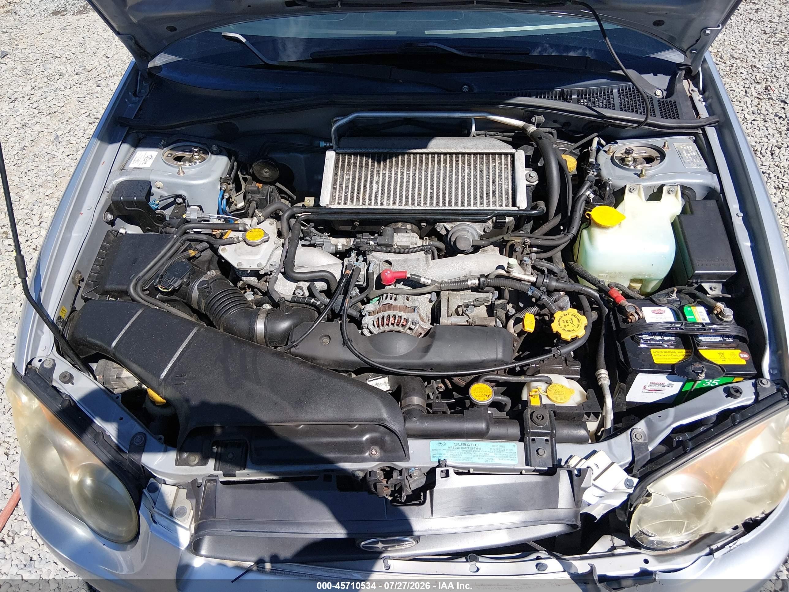 2004 Subaru Impreza Wrx Silver vin: JF1GG29664G811768