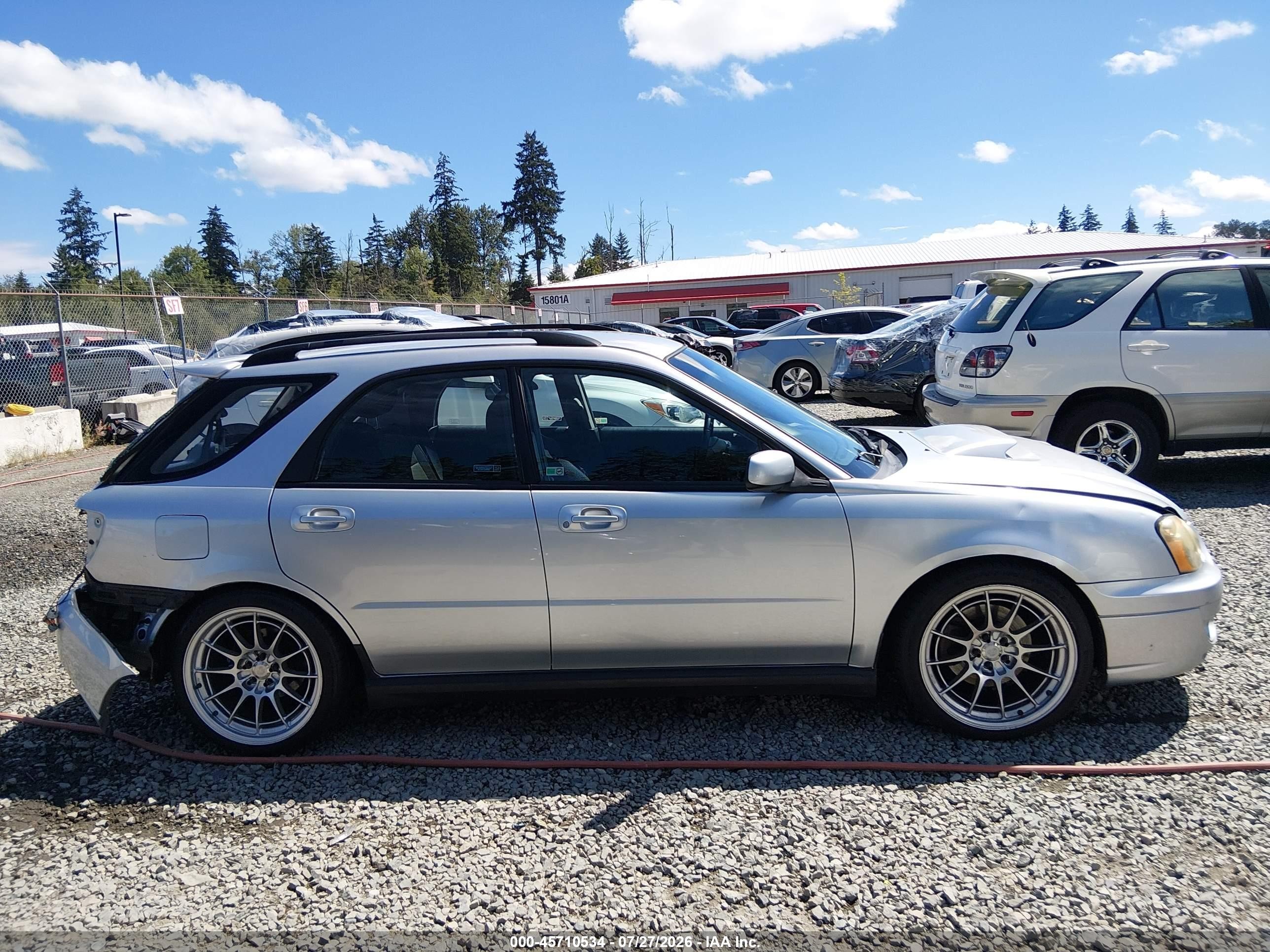 2004 Subaru Impreza Wrx Silver vin: JF1GG29664G811768