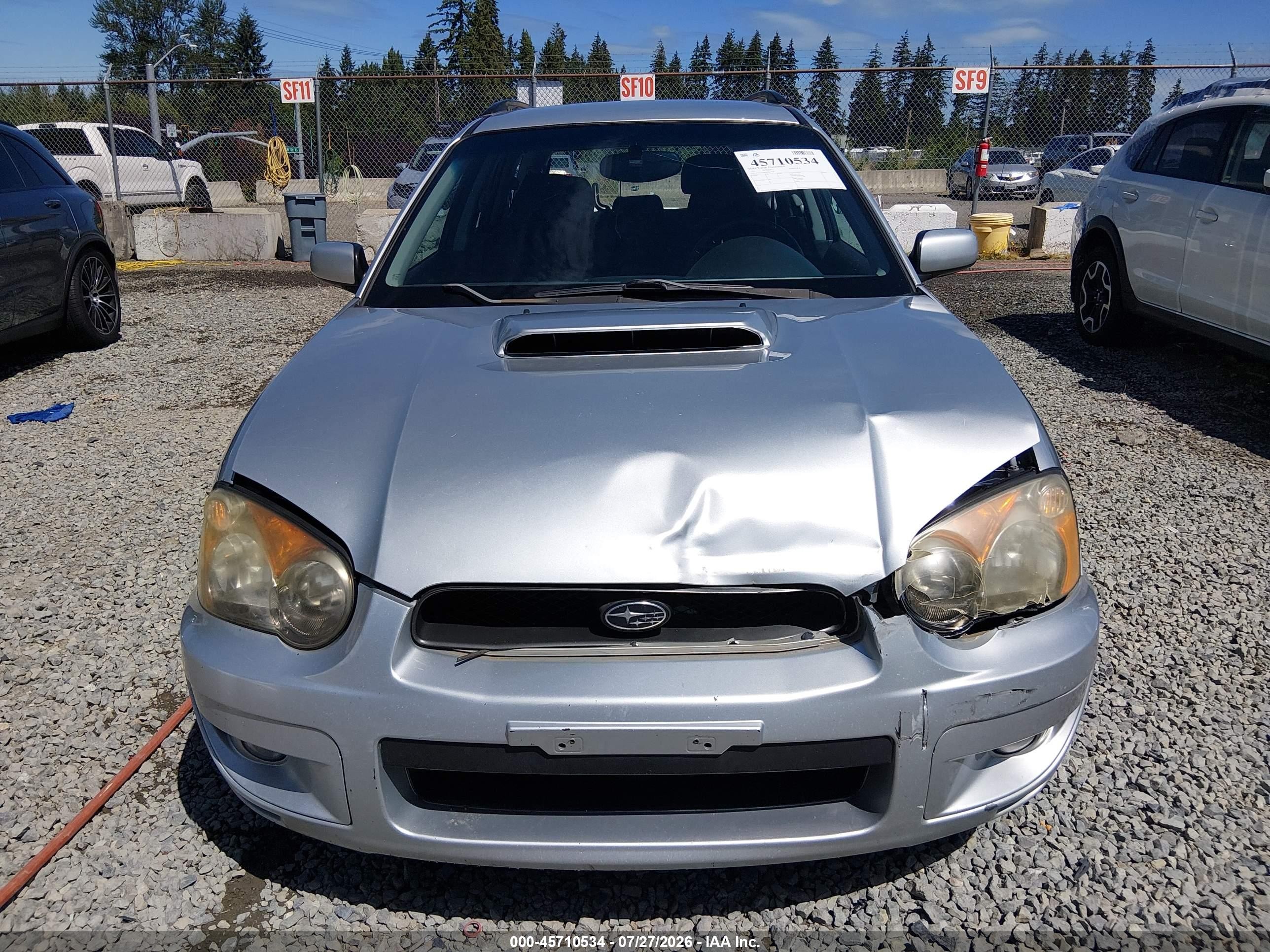 2004 Subaru Impreza Wrx Silver vin: JF1GG29664G811768