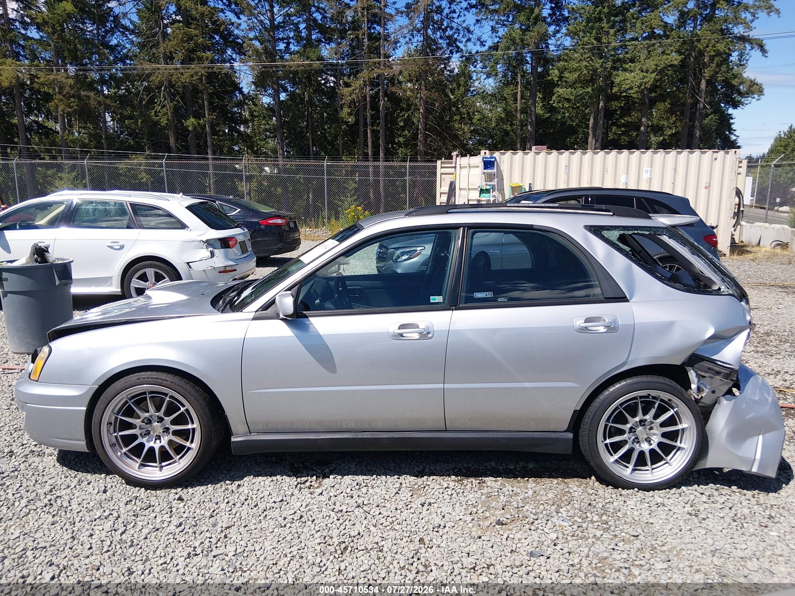 2004 Subaru Impreza Wrx Silver vin: JF1GG29664G811768