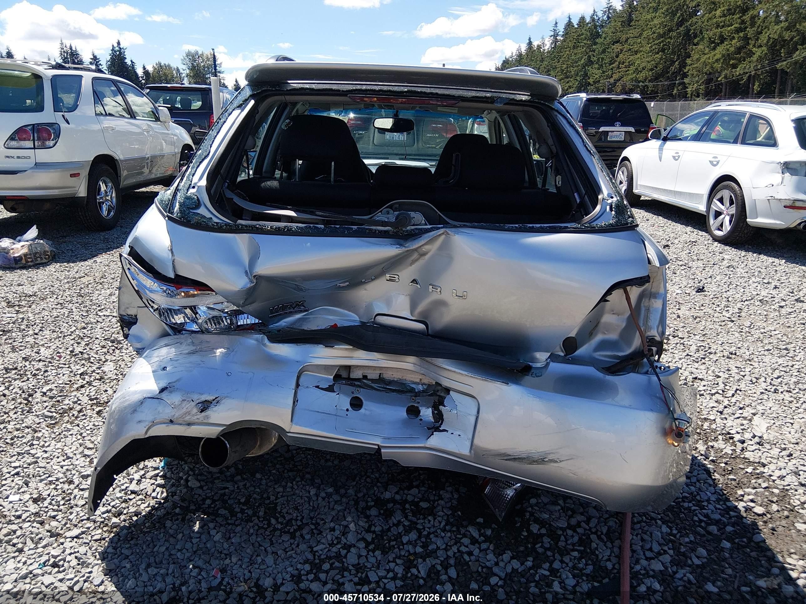 2004 Subaru Impreza Wrx Silver vin: JF1GG29664G811768