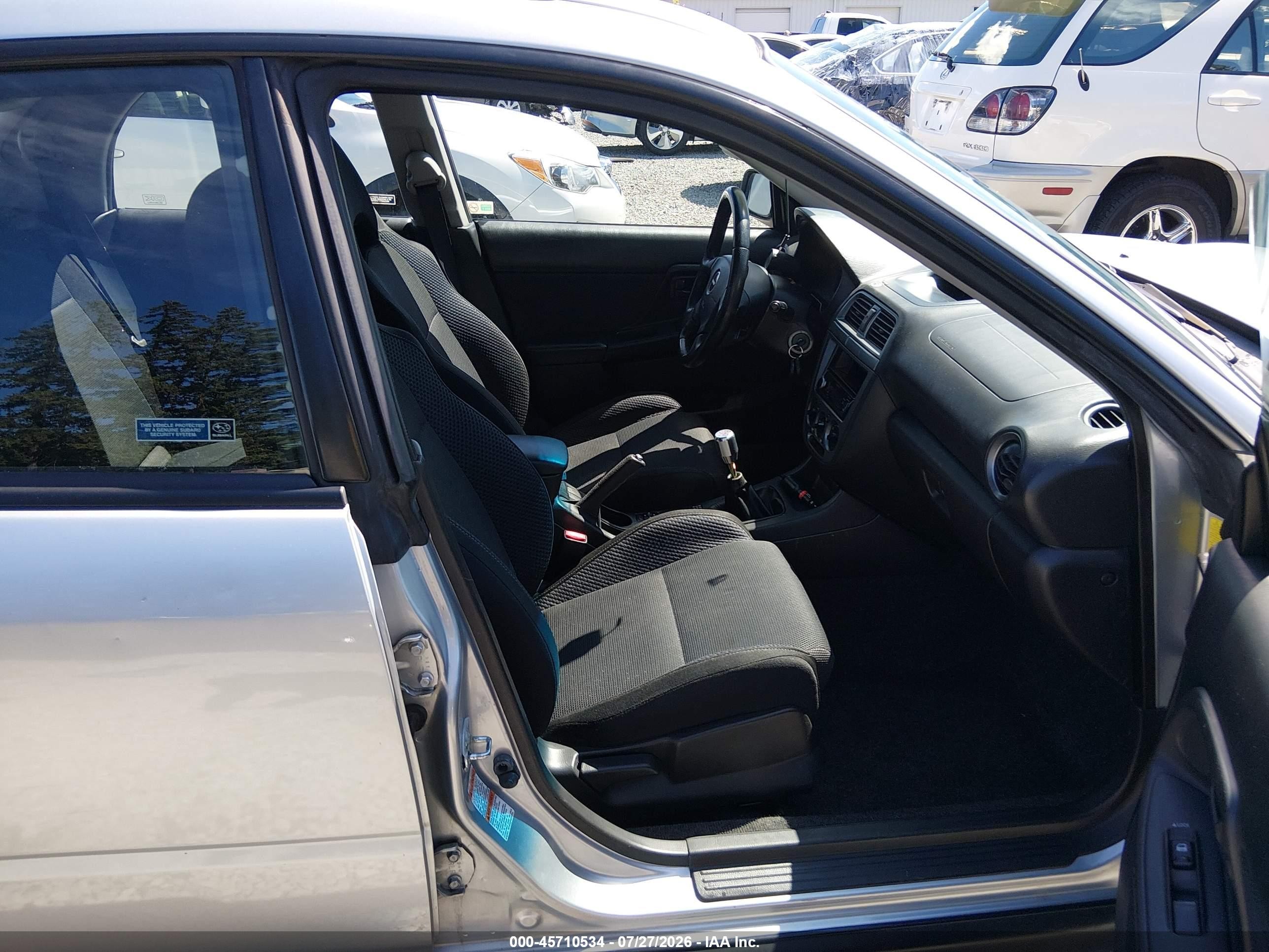 2004 Subaru Impreza Wrx Silver vin: JF1GG29664G811768