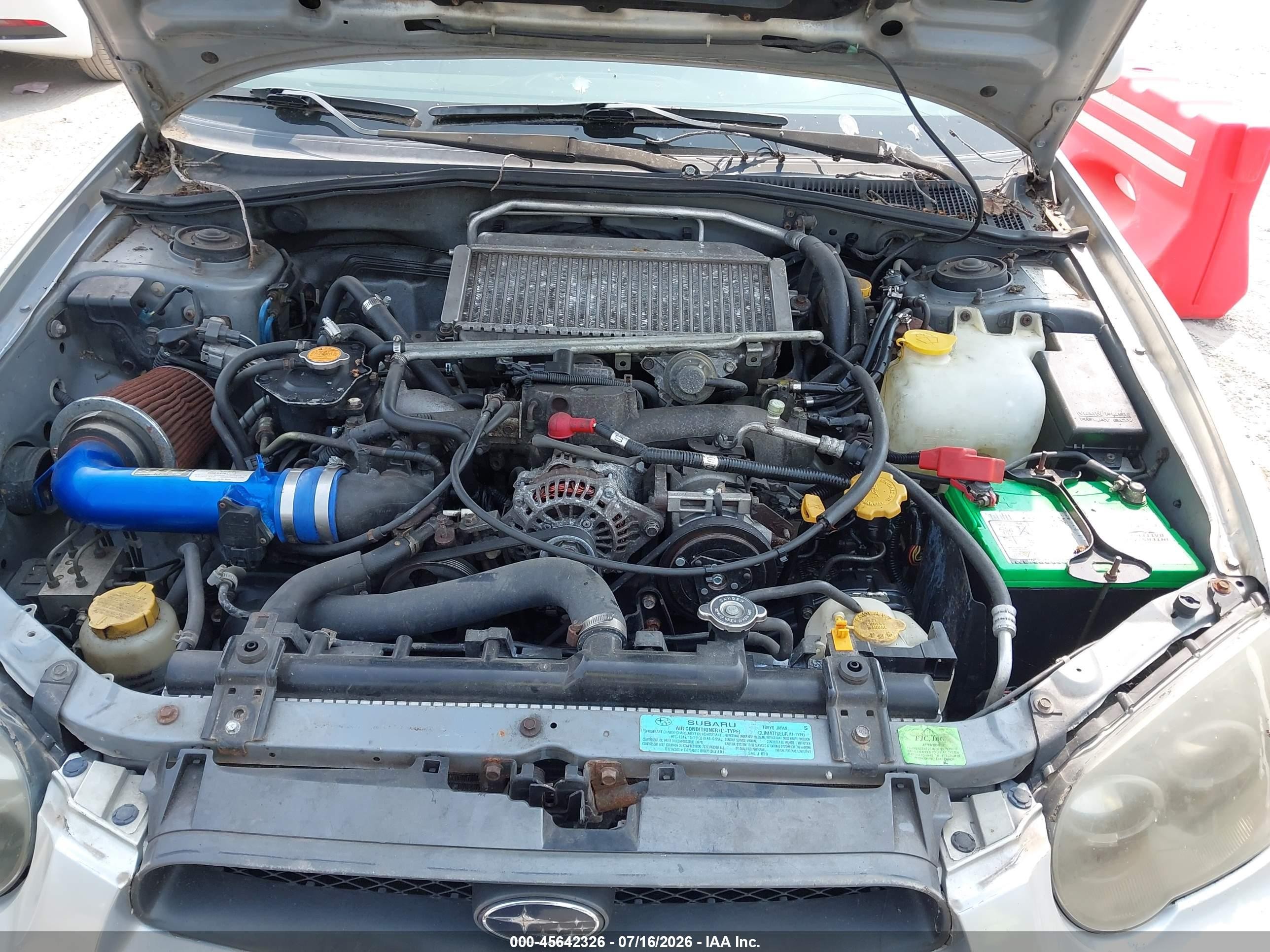 2004 Subaru Impreza Wrx Silver vin: JF1GG29664H811277