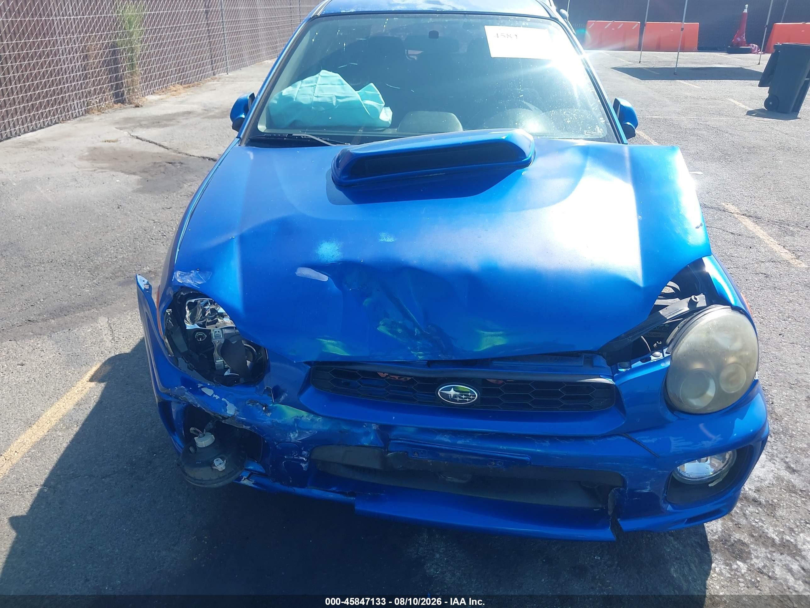 2002 Subaru Impreza Wrx Blue vin: JF1GG29672G814062
