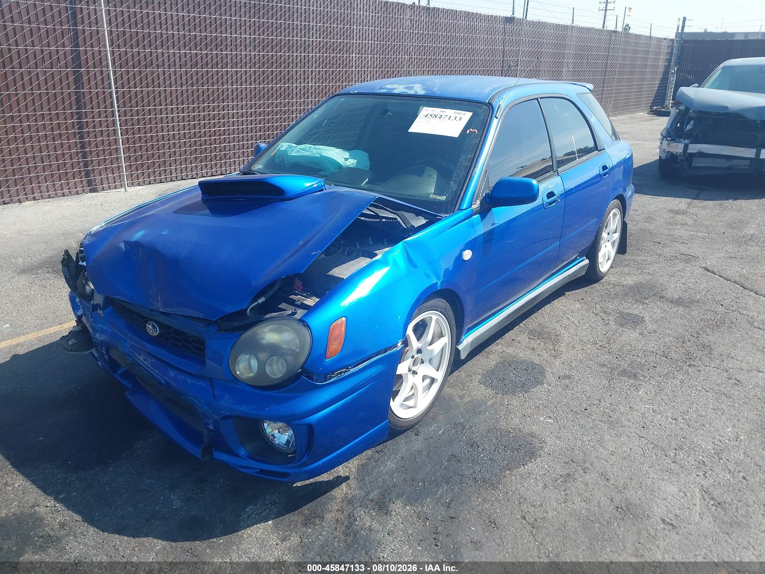 2002 Subaru Impreza Wrx Blue vin: JF1GG29672G814062