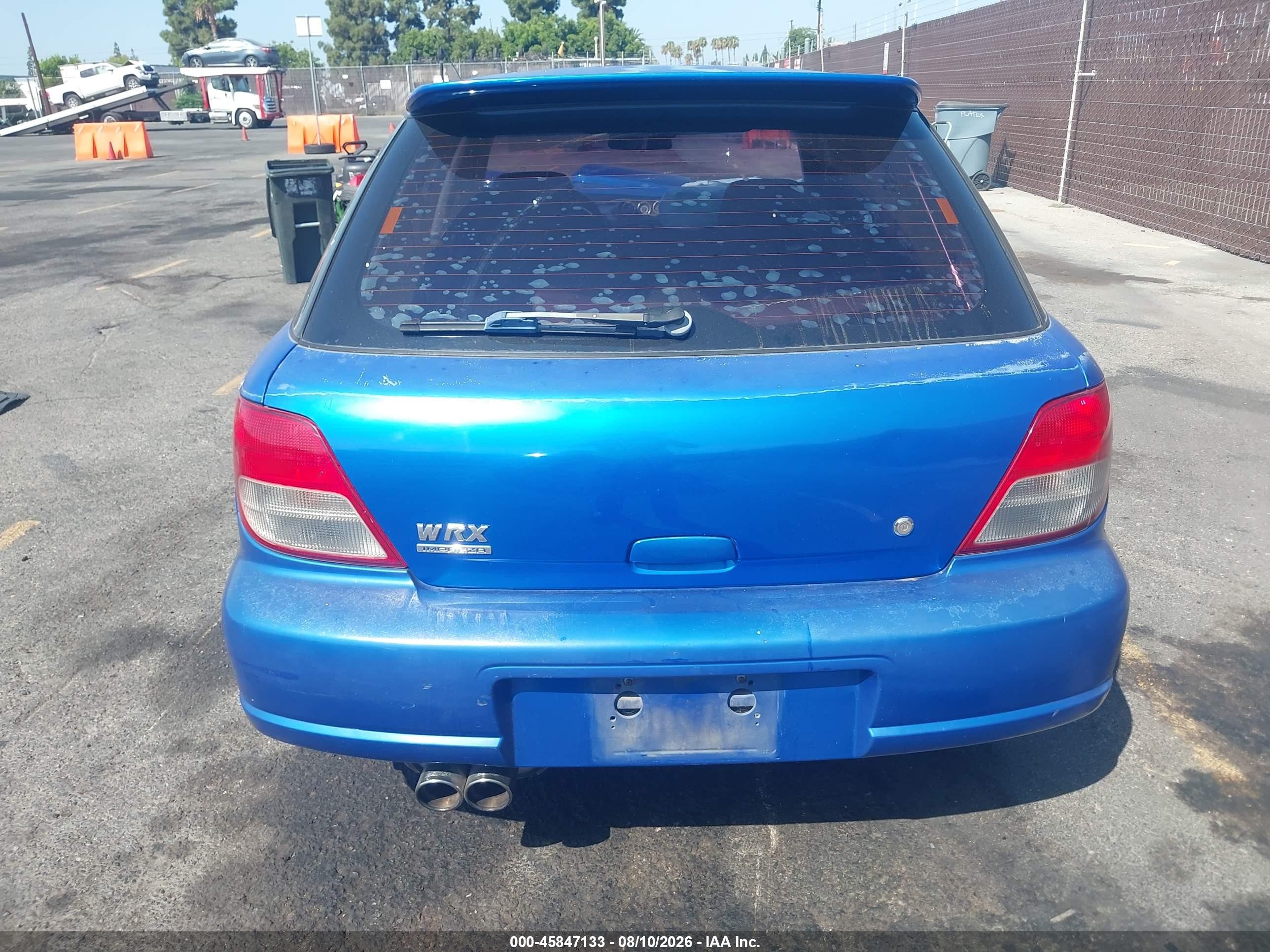 2002 Subaru Impreza Wrx Blue vin: JF1GG29672G814062