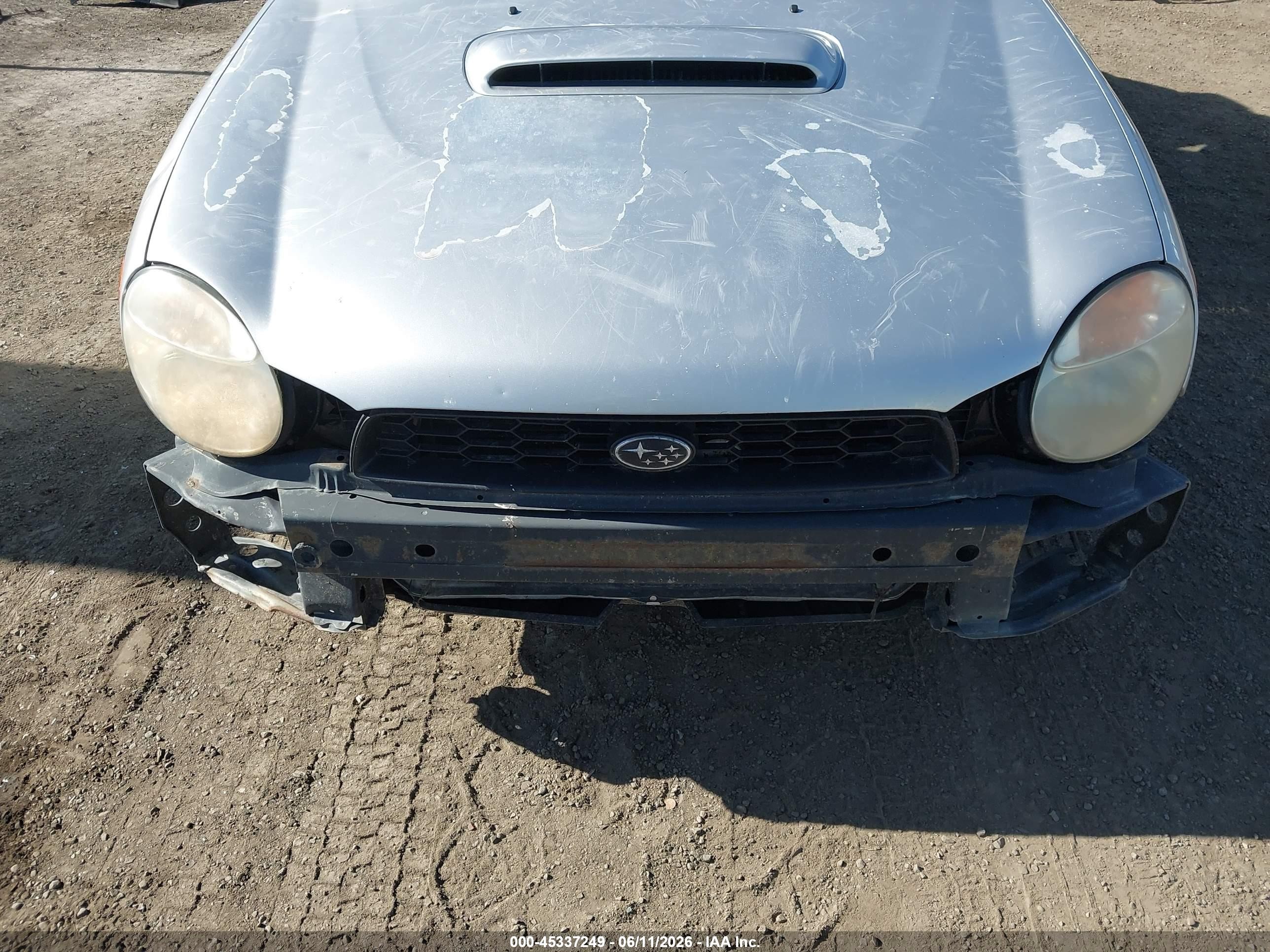 2002 Subaru Impreza Wrx Серебряный vin: JF1GG29672G824879