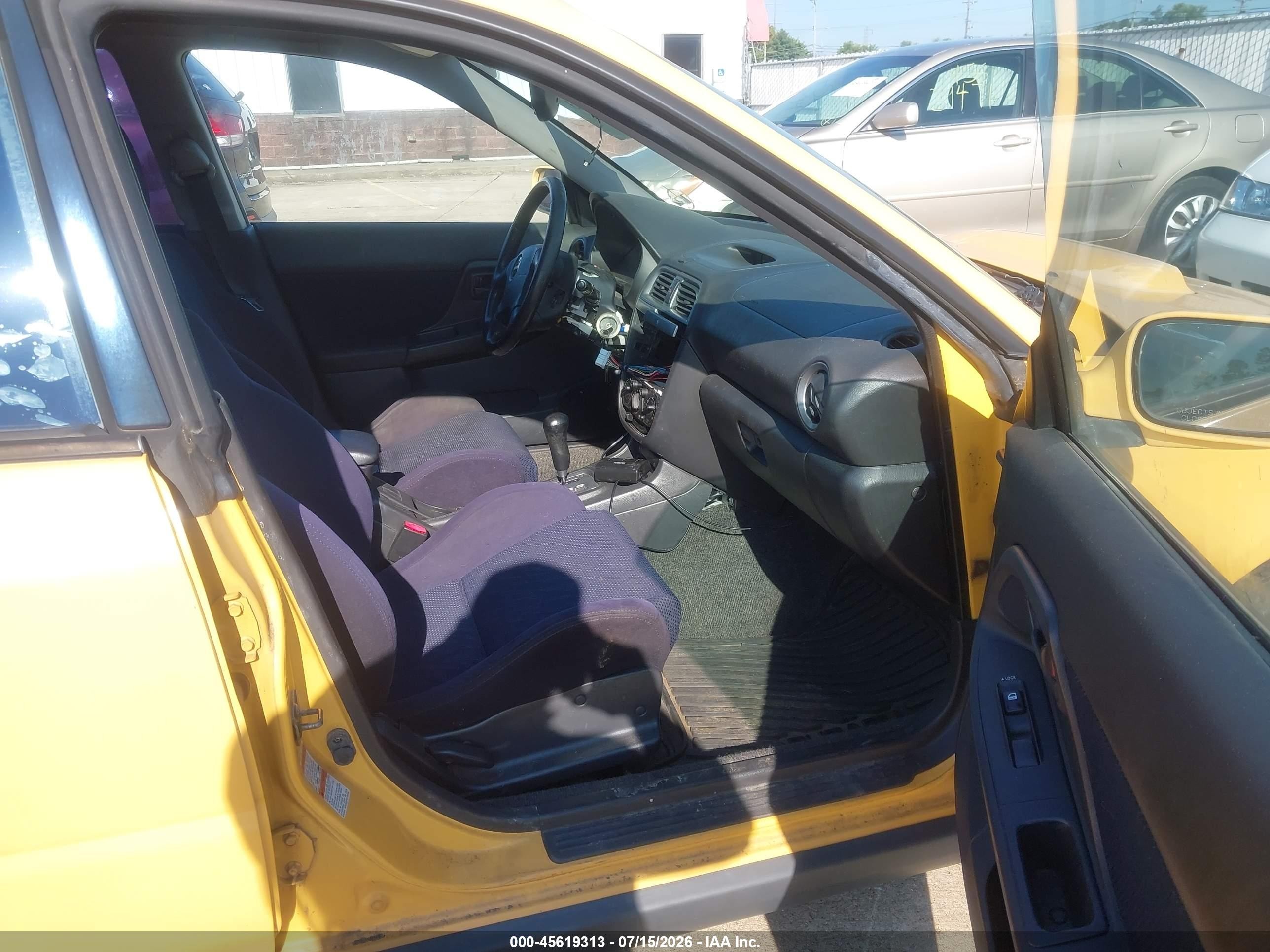 2003 Subaru Impreza Wrx Yellow vin: JF1GG29673H801095
