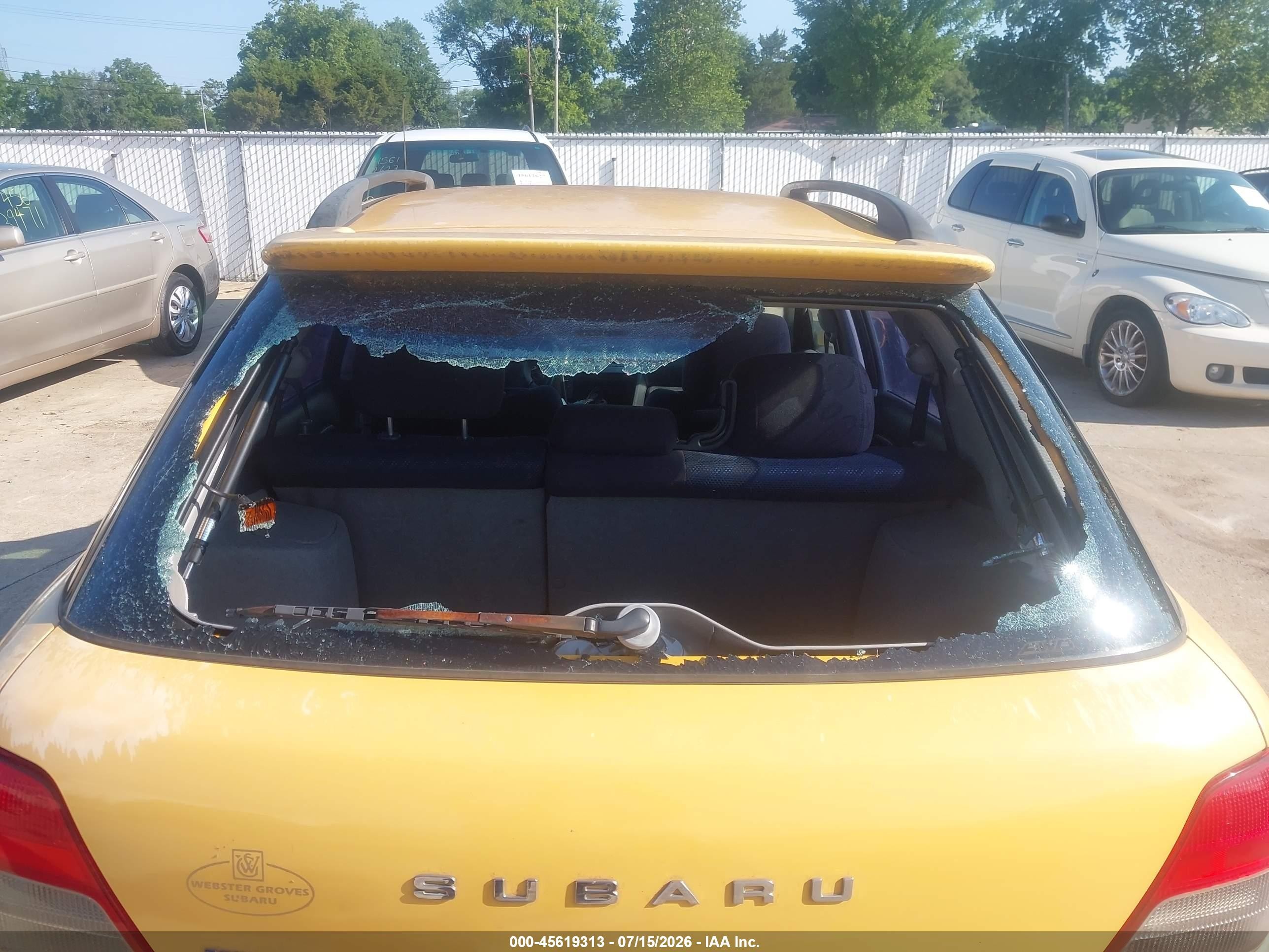 2003 Subaru Impreza Wrx Yellow vin: JF1GG29673H801095